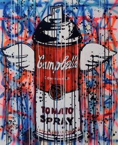 Spray the Campbell's, Painting, Acrylic on Canvas