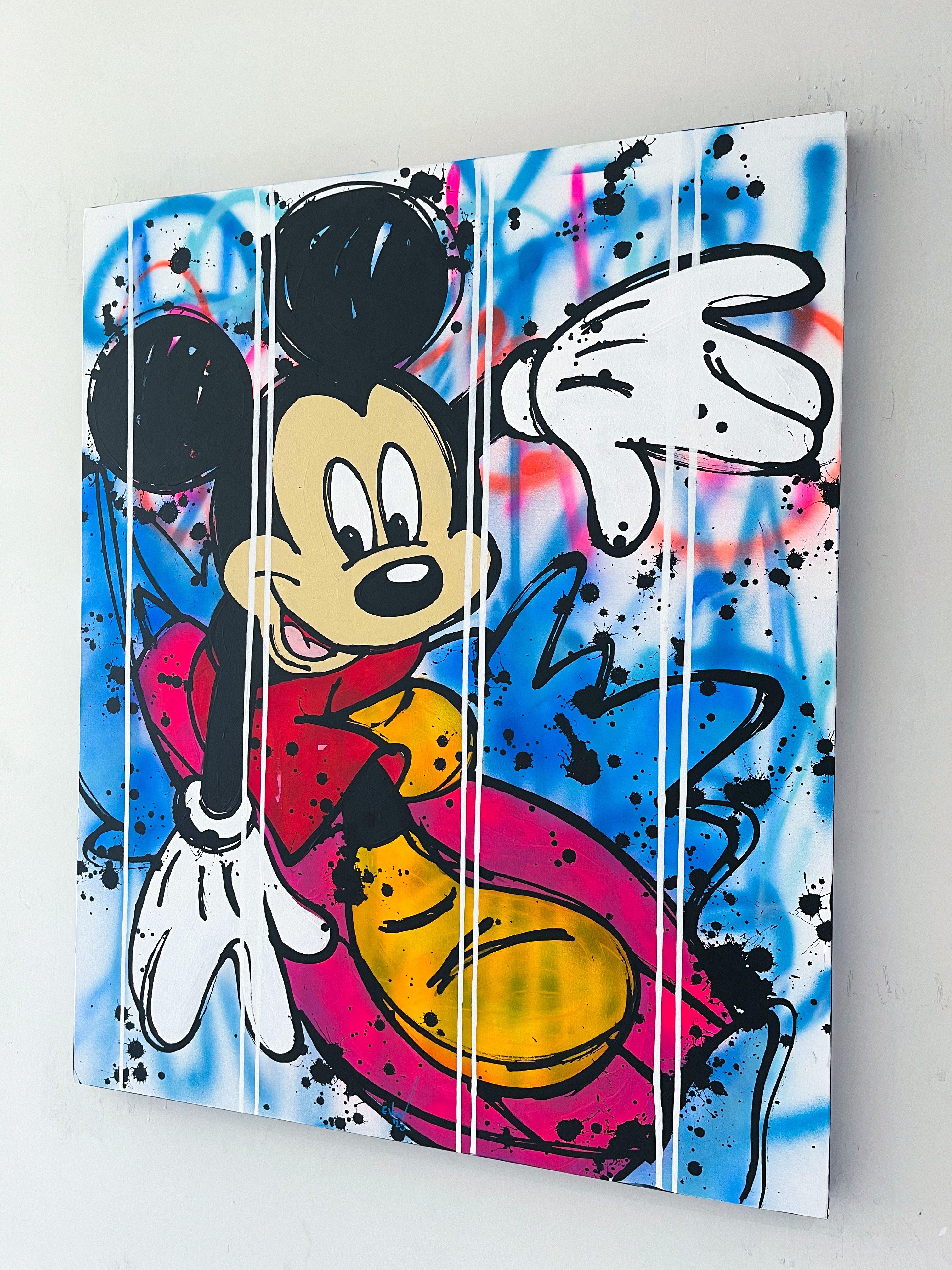 Surf's Up : A World of Possibility, peinture sur toile - Moderne Painting par Esteban Vera