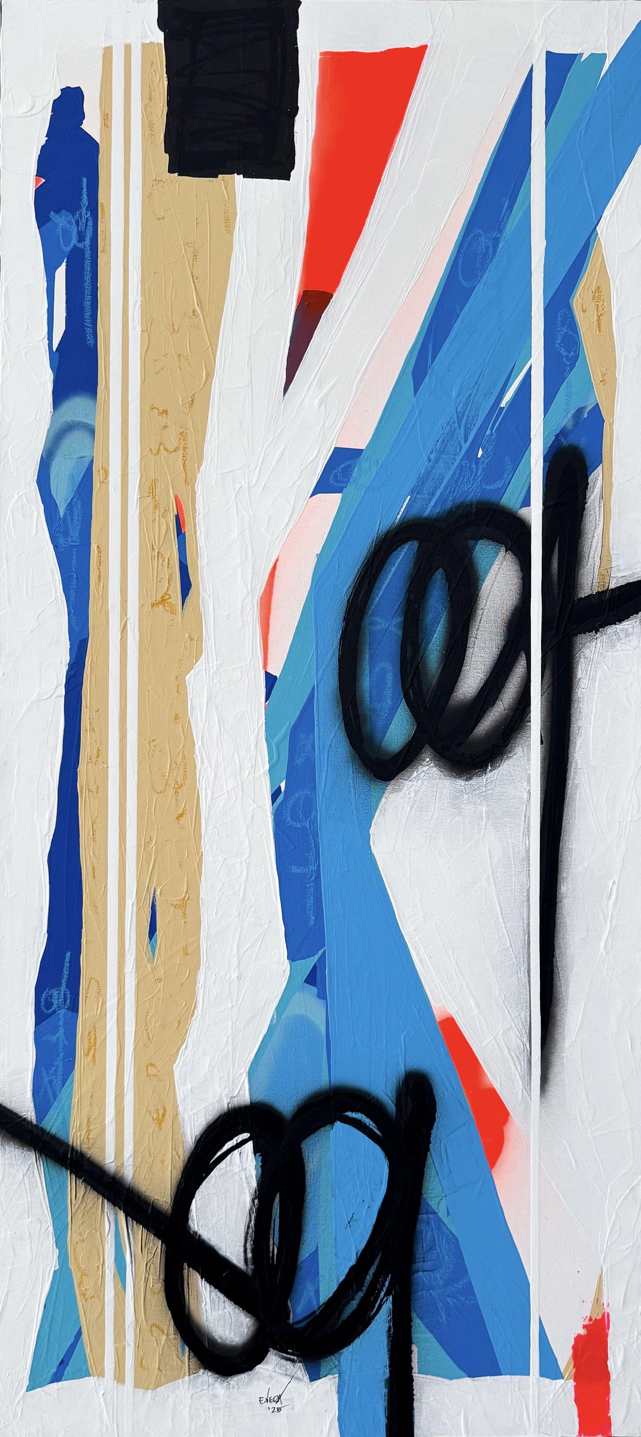 Esteban Vera Abstract Painting - Unbroken Path, Painting, Acrylic on Canvas
