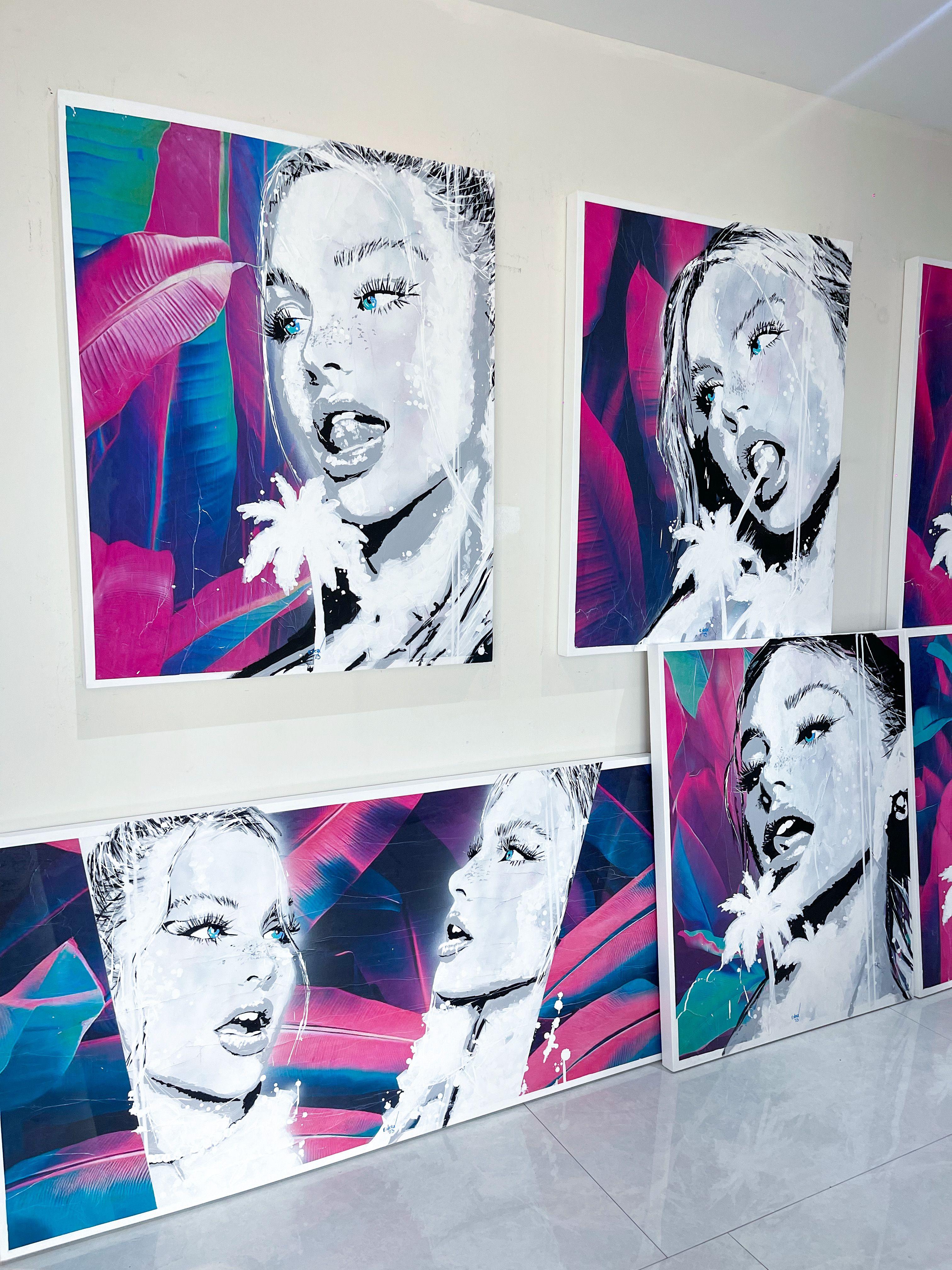 Wild entworfen, Gemälde, Acryl auf Leinwand im Angebot 2