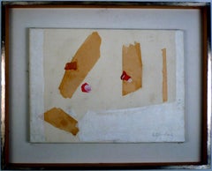 "Sans titre" Collage papier sur toile 1986:: 20ème siècle Américain Esteban Vicente