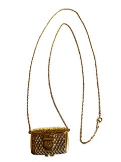 Estee Lauder Perfume Compact Handbag Love Note Locket Chain Necklace