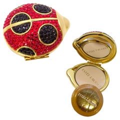 Estee Lauder SWAROVSKI LADYBUG CRYSTAL Lucidity Powder Compact new in box