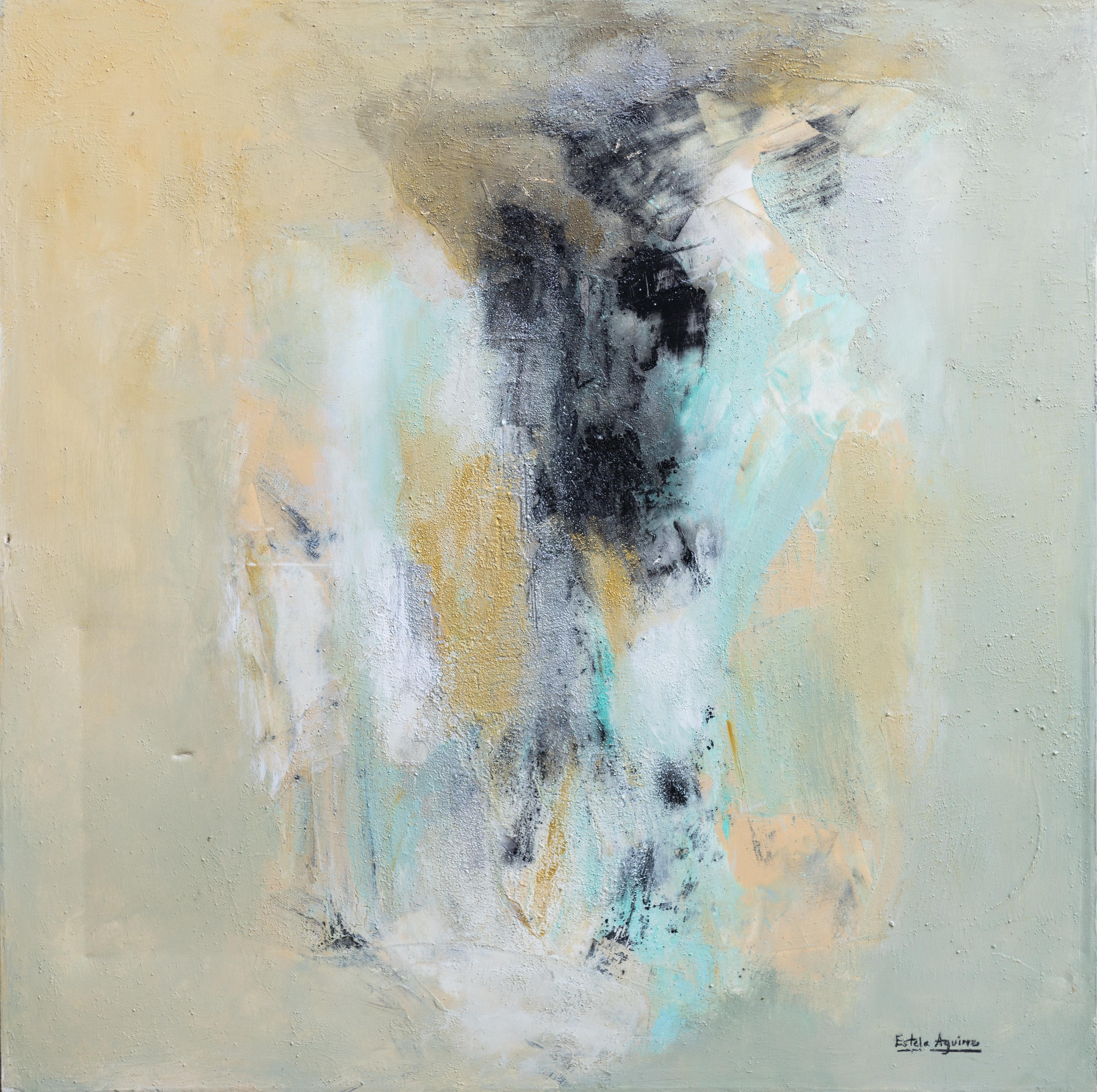 Estela Aguirre Abstract Painting - Aqua