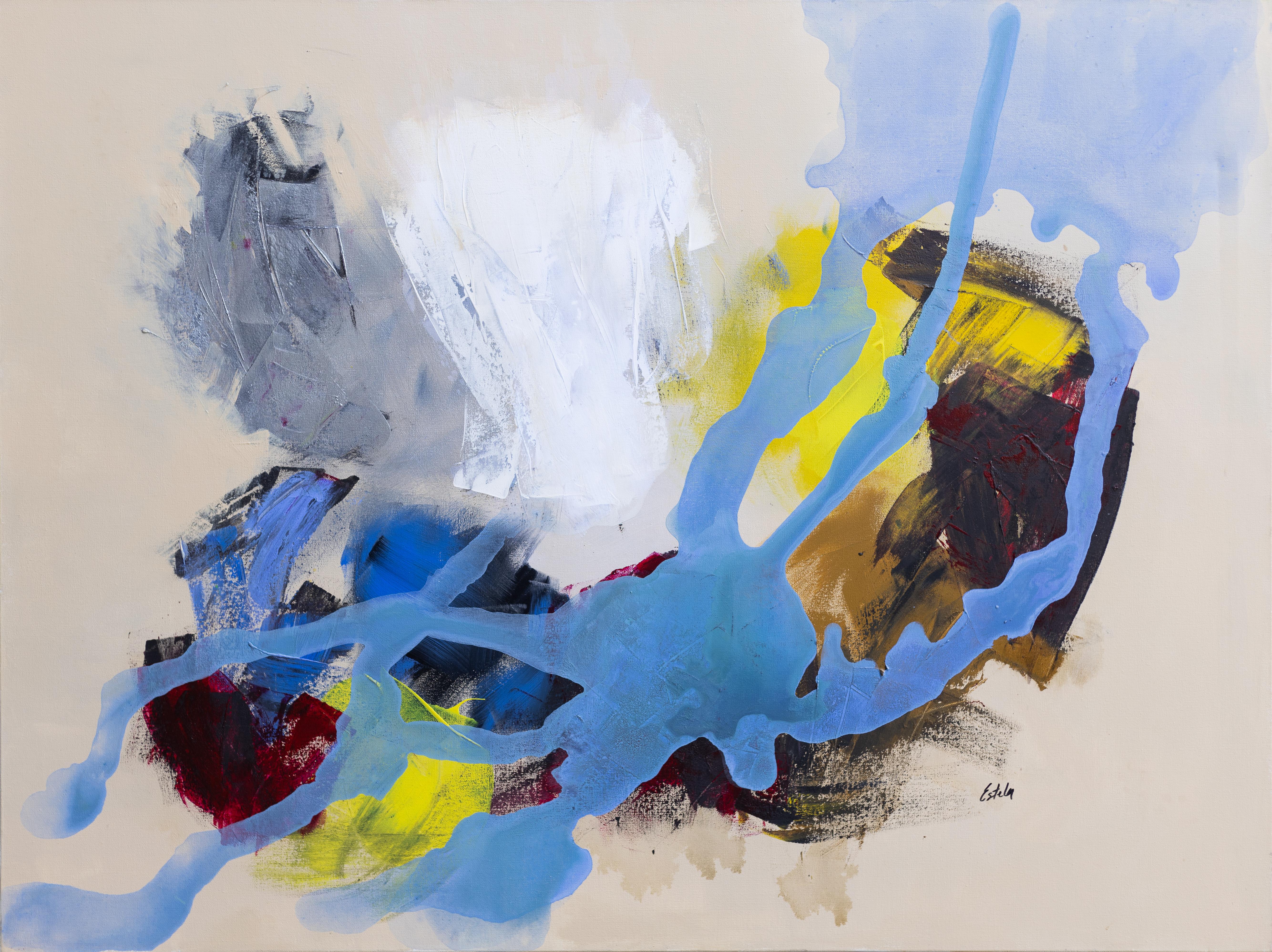 Abstract Painting di Estela Aguirre - Flusso