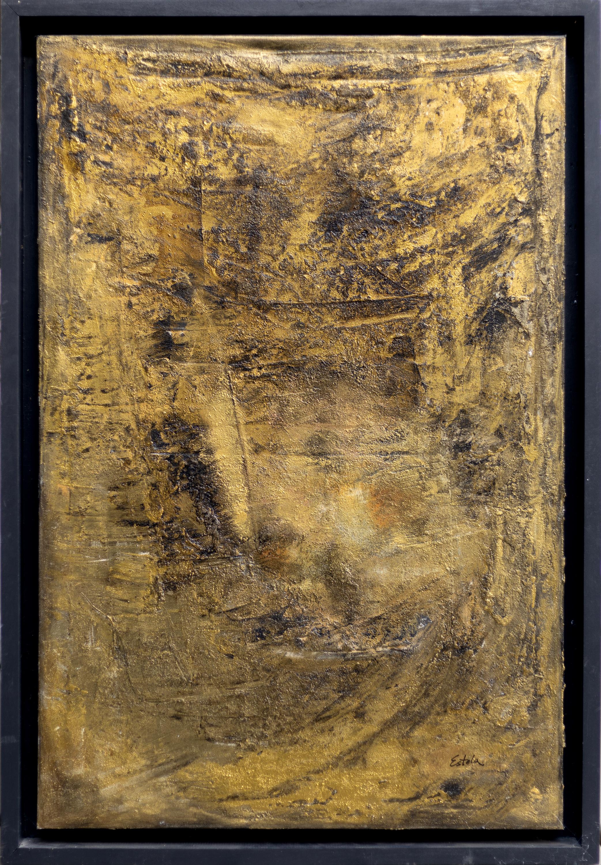 Estela Aguirre Abstract Painting - Gold