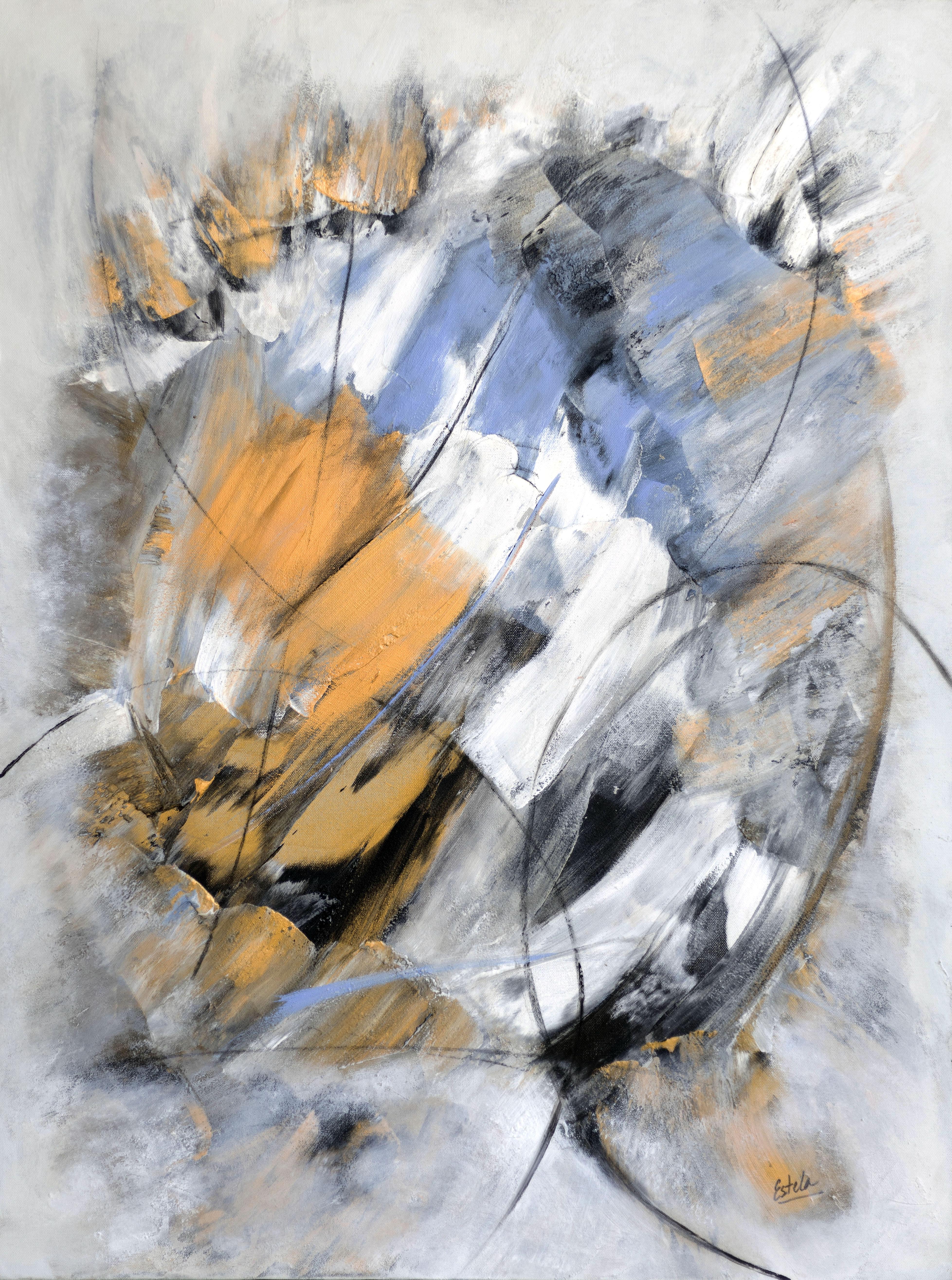 Estela Aguirre Abstract Painting - Movement
