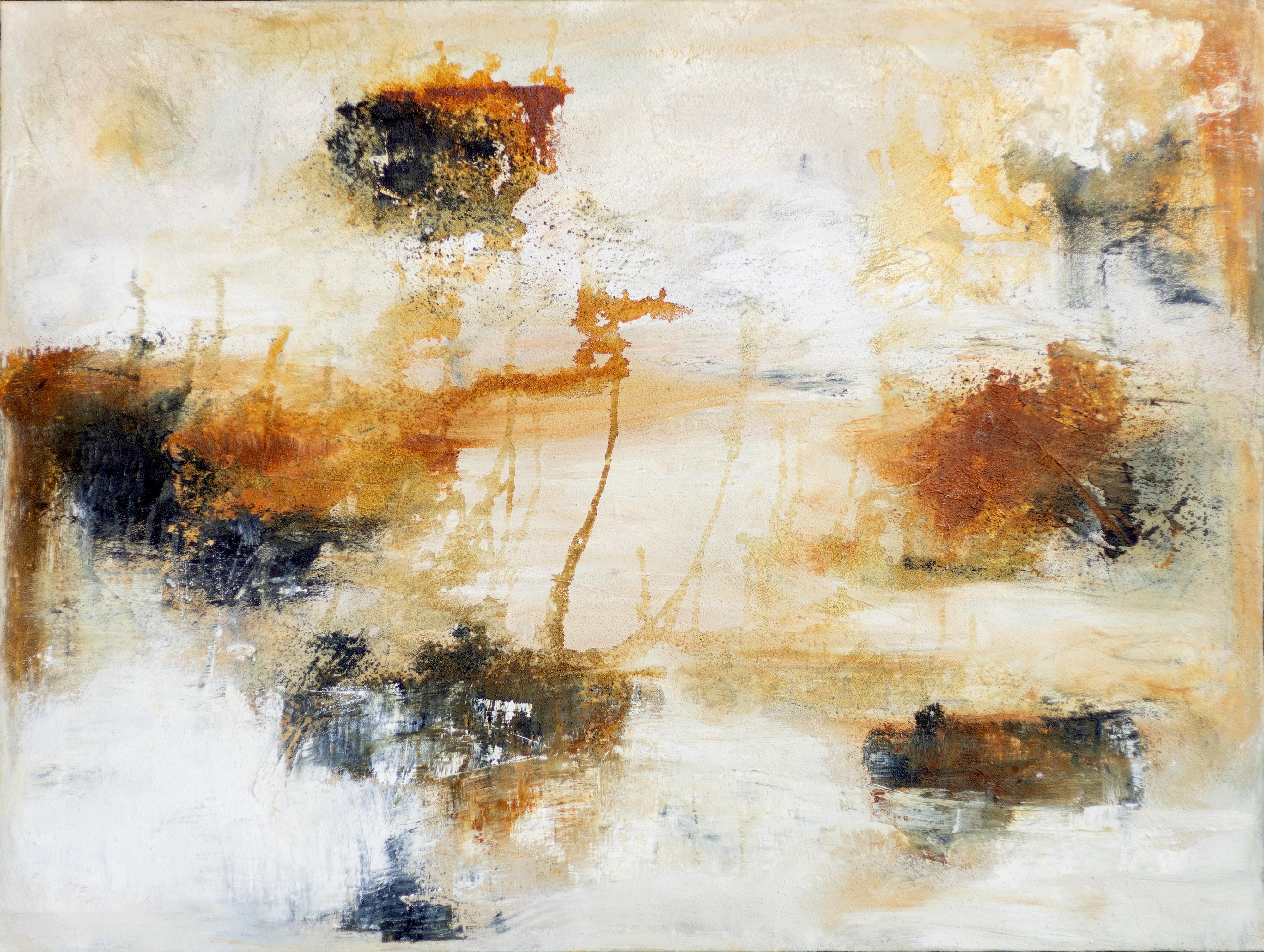 Estela Aguirre Abstract Painting - Rustic 1