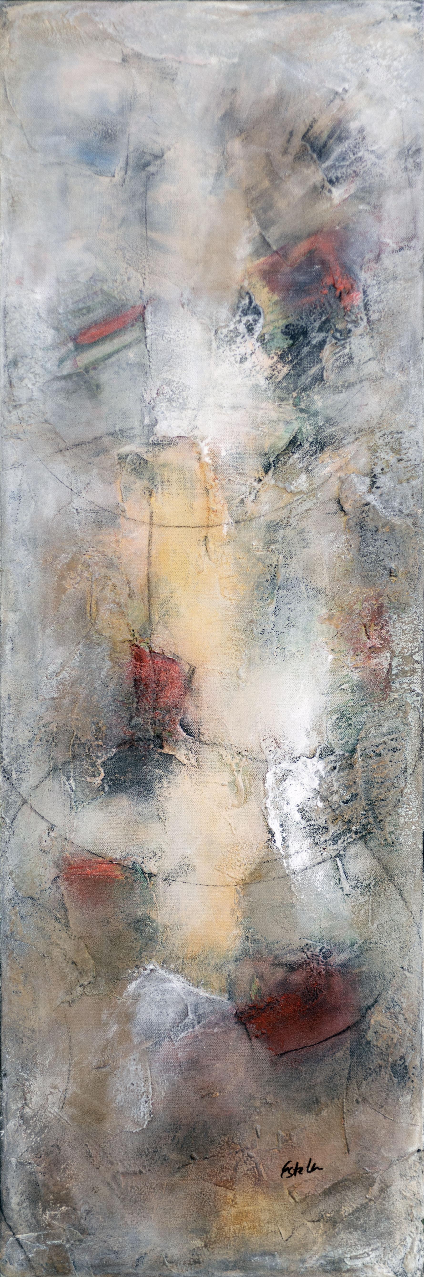 Estela Aguirre Abstract Painting - Silver