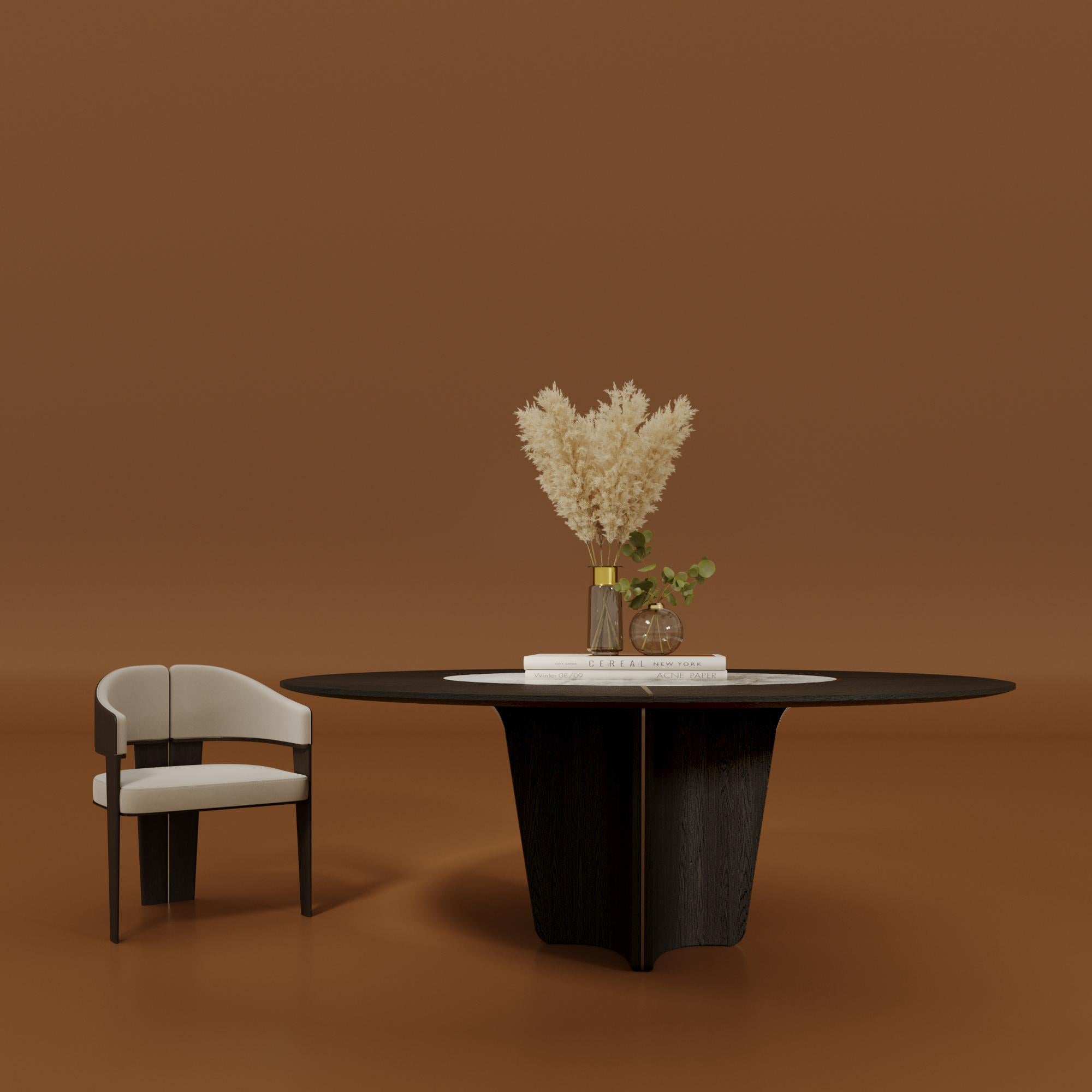 Modern Estella Round Table Design By Mehmet Orel for Capella For Sale
