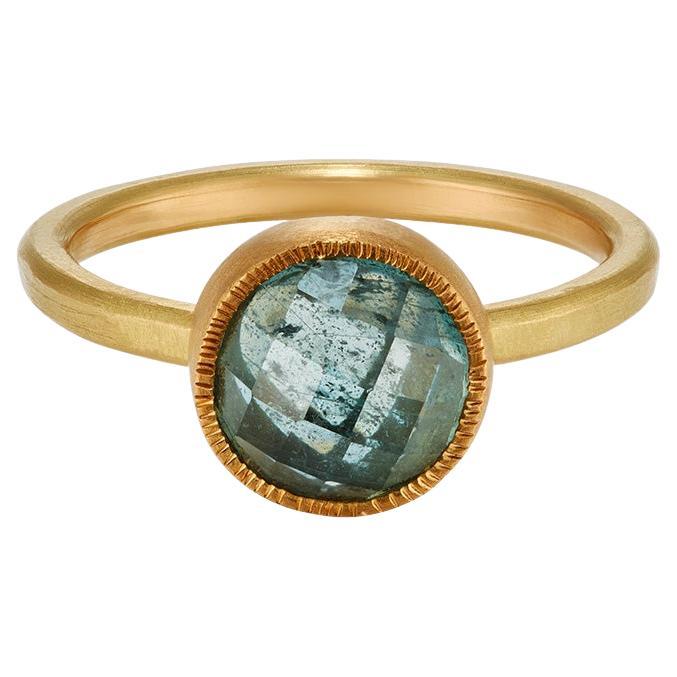 Estella Solitaire Sapphire Ring – Handcrafted in Ethical 18ct Fairmined Gold