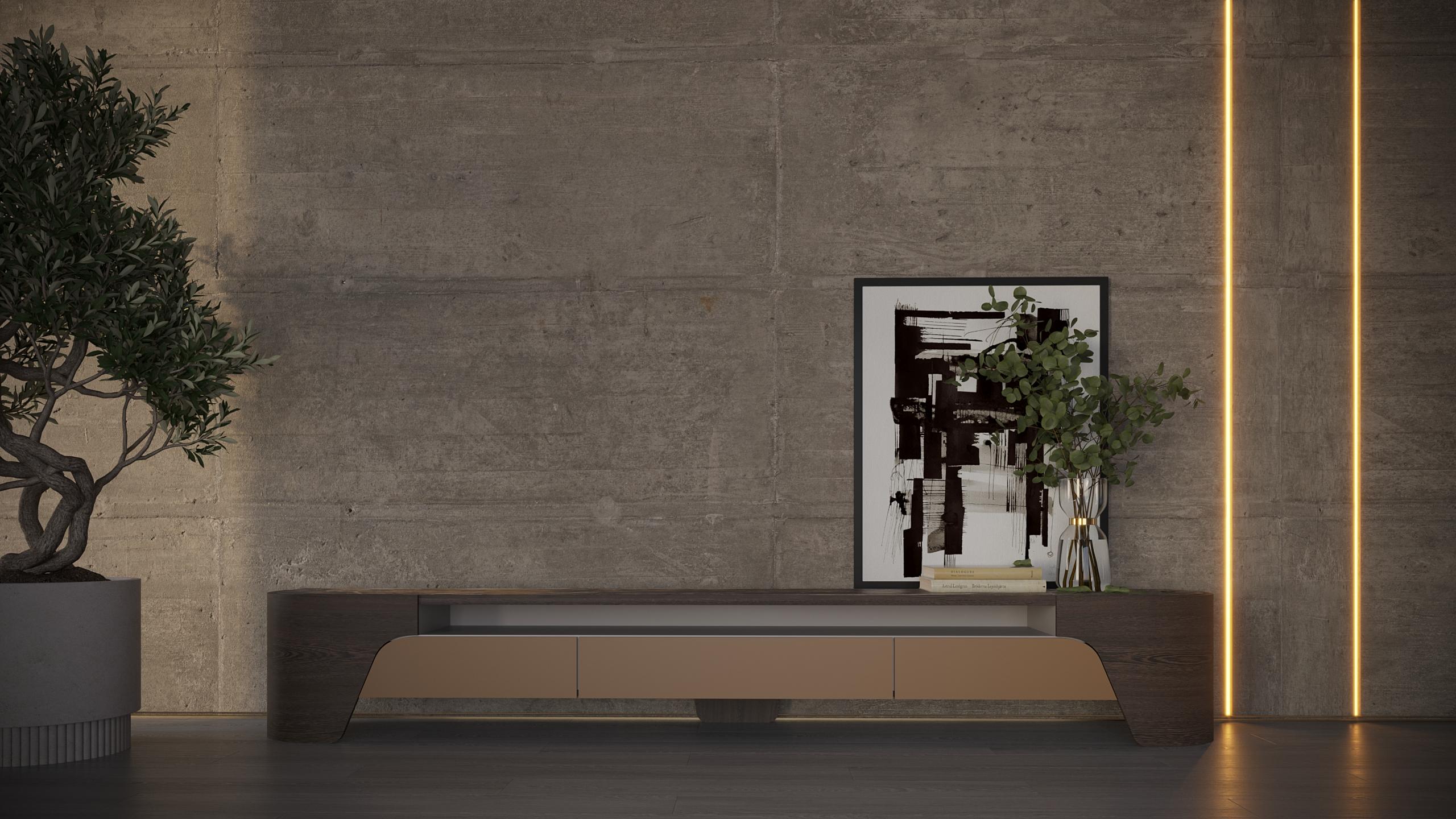 Contemporary Estella Tv Unit Design By Mehmet Orel for Capella  For Sale