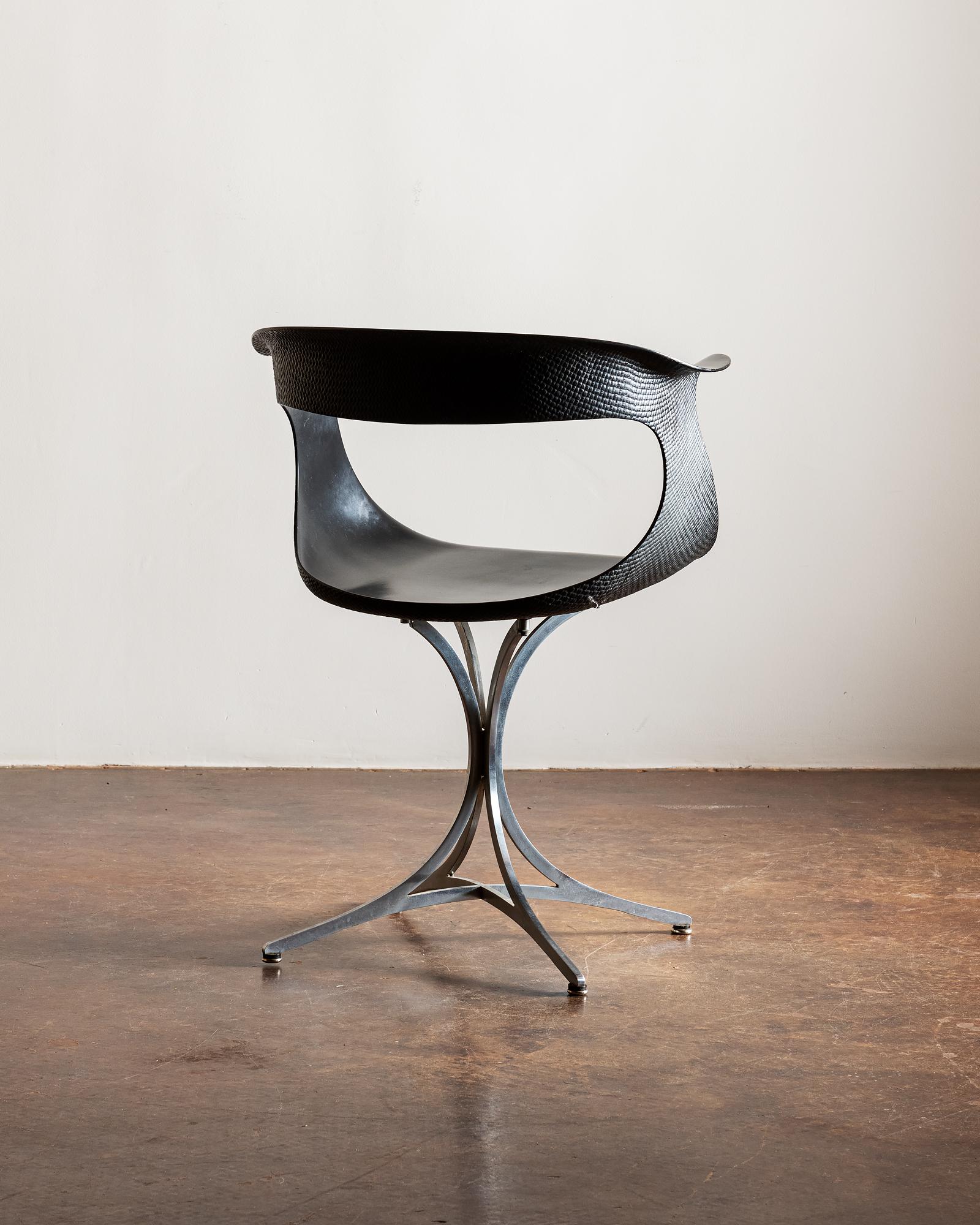 Mid-20th Century Estelle and Erwine Laverne Lotus Chair in Black, United States, 1960s