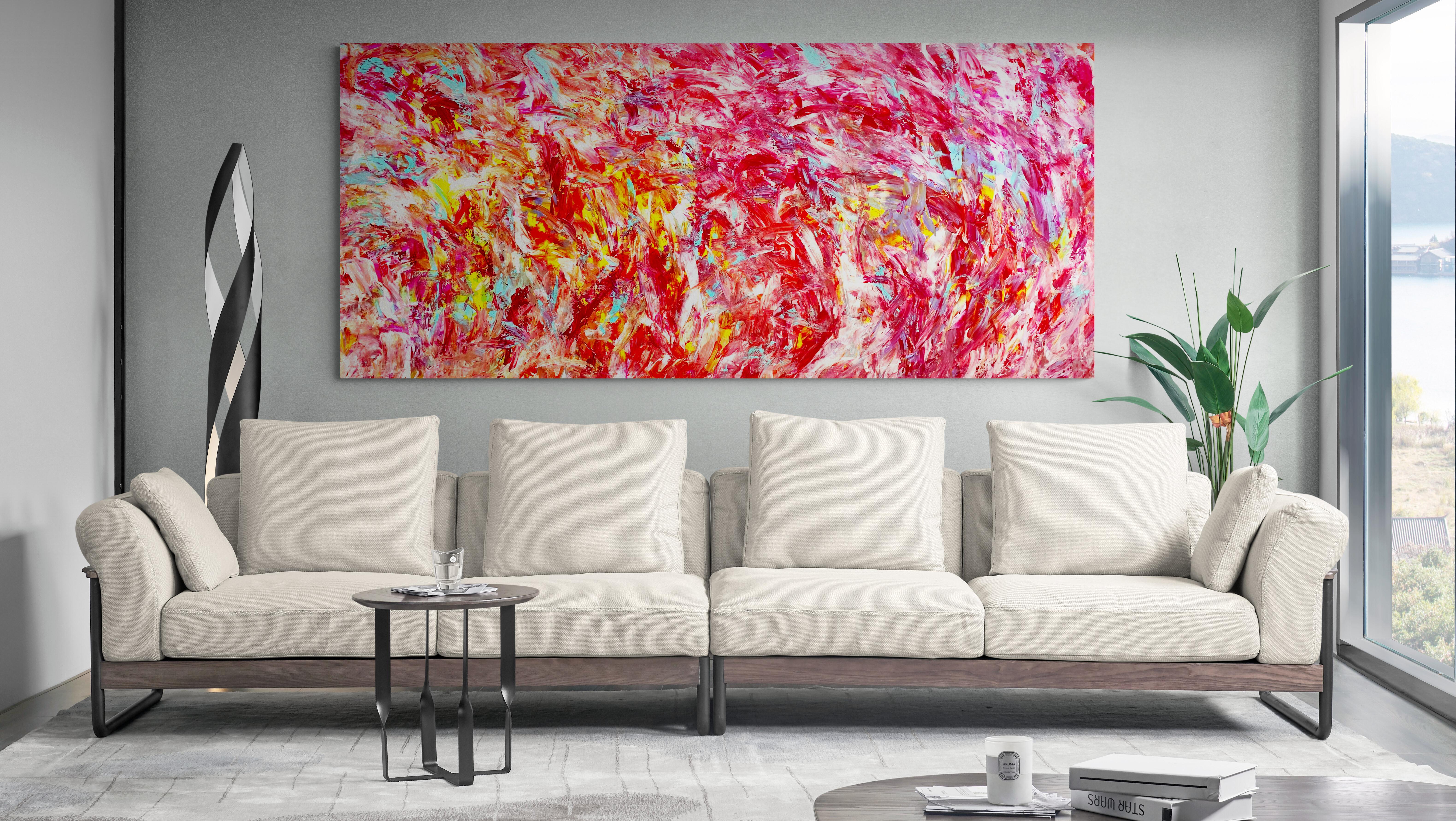 Abstract Light - Abstract Expressionist Painting by Estelle Asmodelle