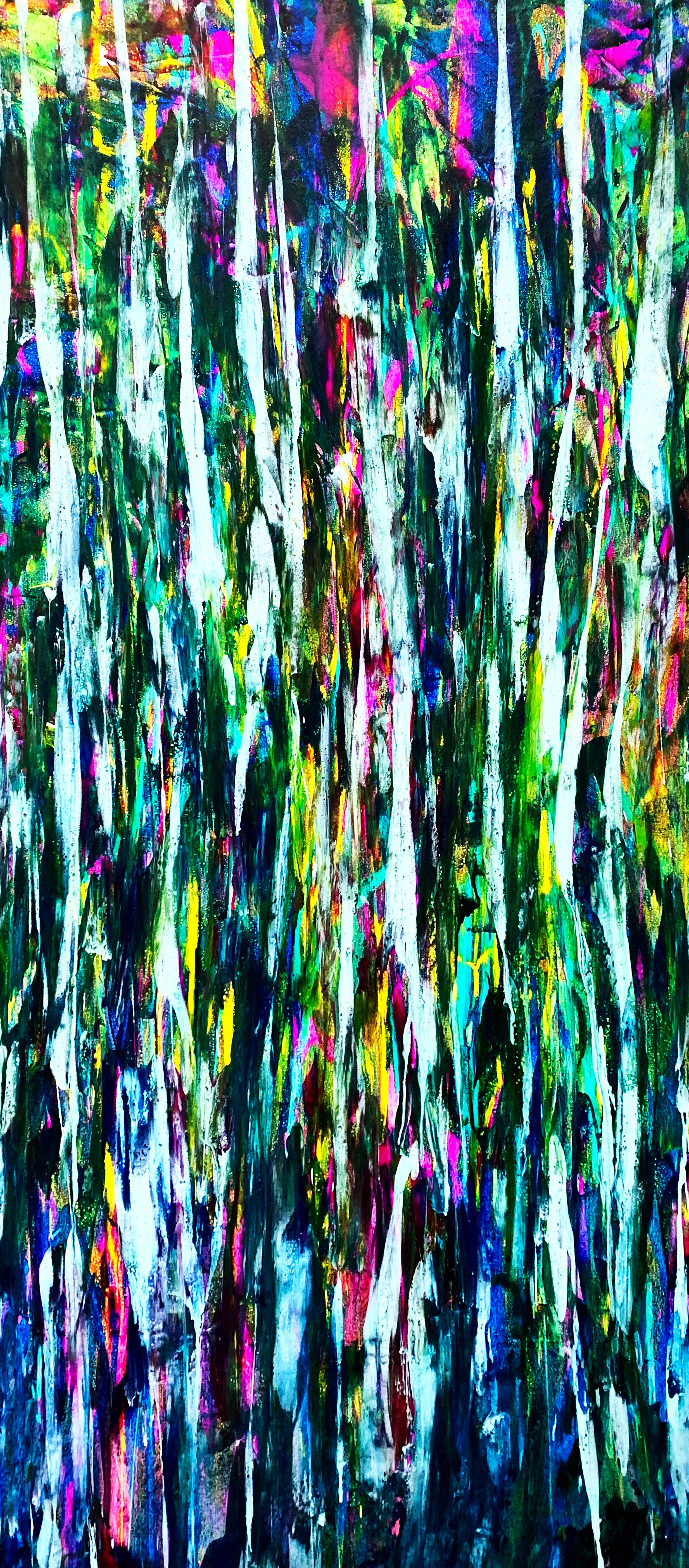 Estelle Asmodelle Abstract Painting - Beyond Sight