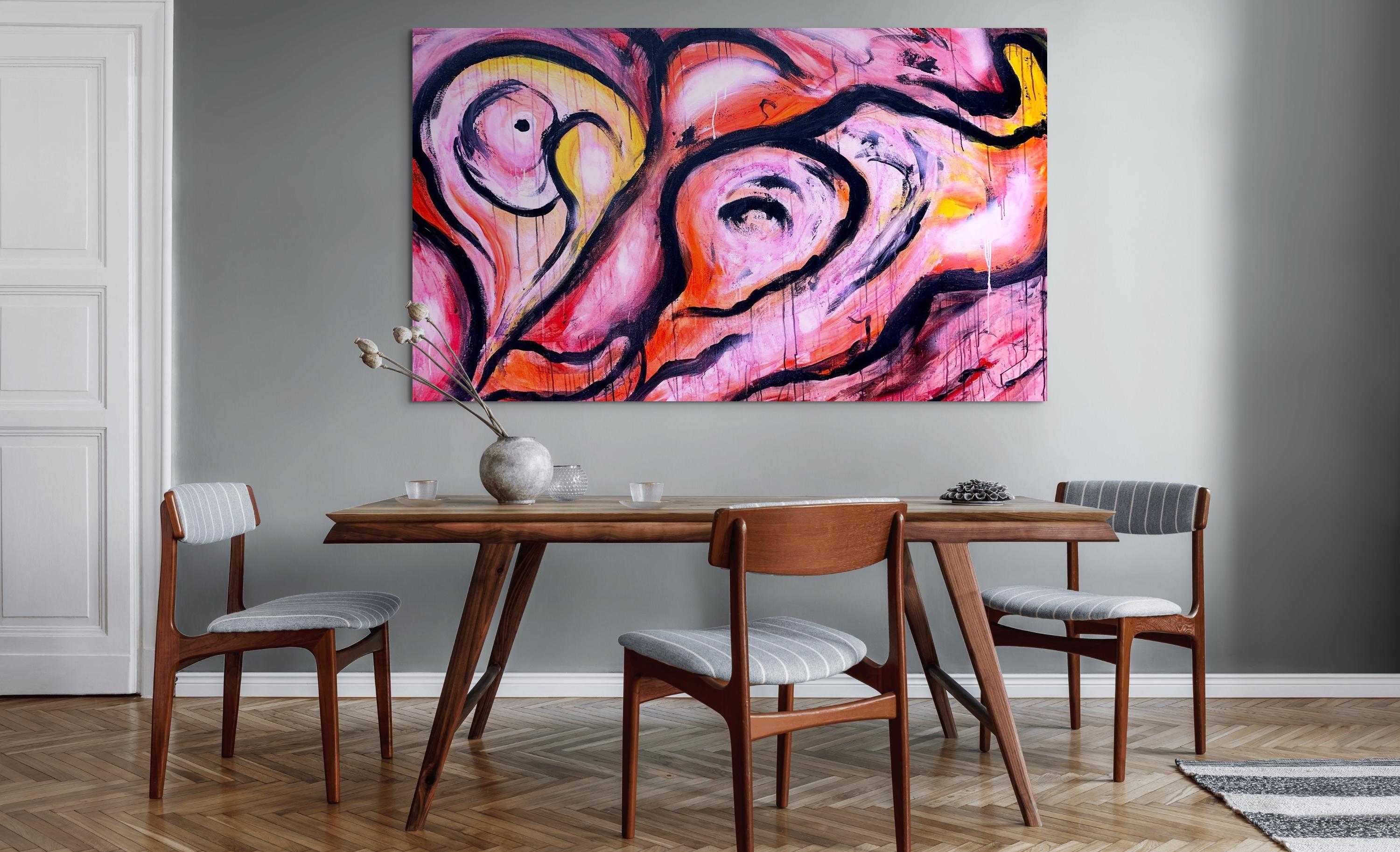 Changeling - Abstract Expressionist Painting by Estelle Asmodelle