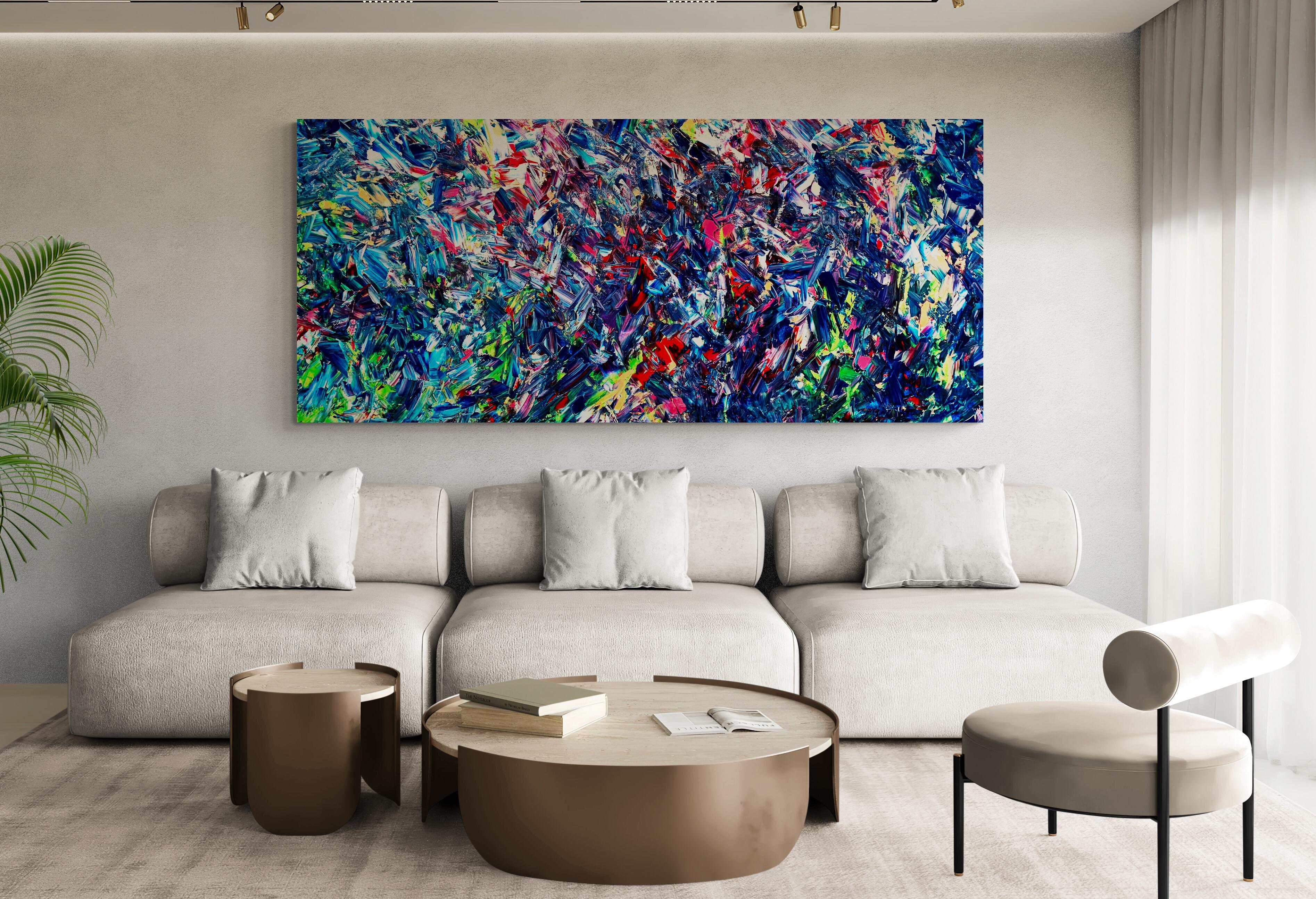 Colour Haven - Abstract Expressionist Painting by Estelle Asmodelle