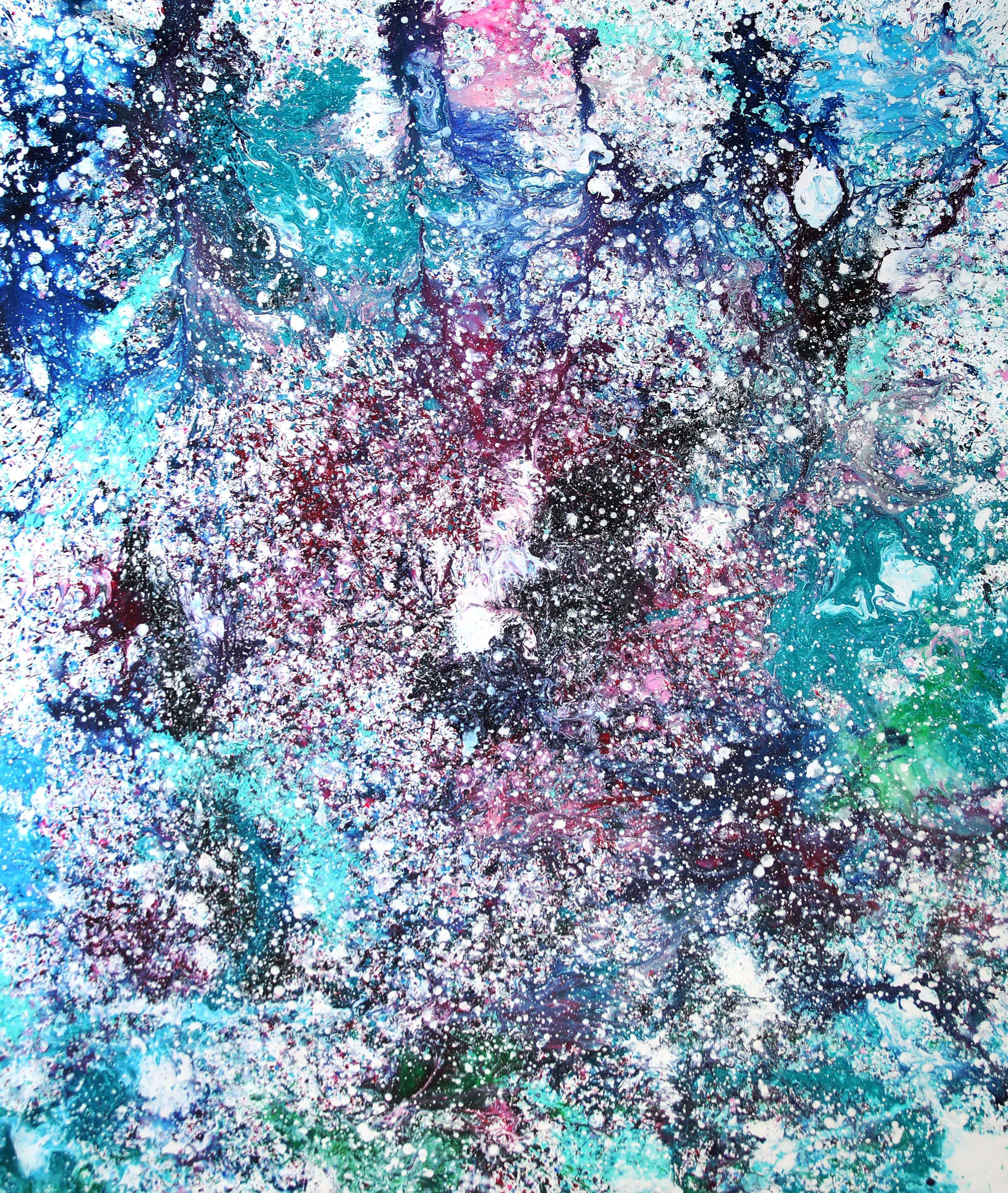 Estelle Asmodelle Abstract Painting - Cosmic Hibernation