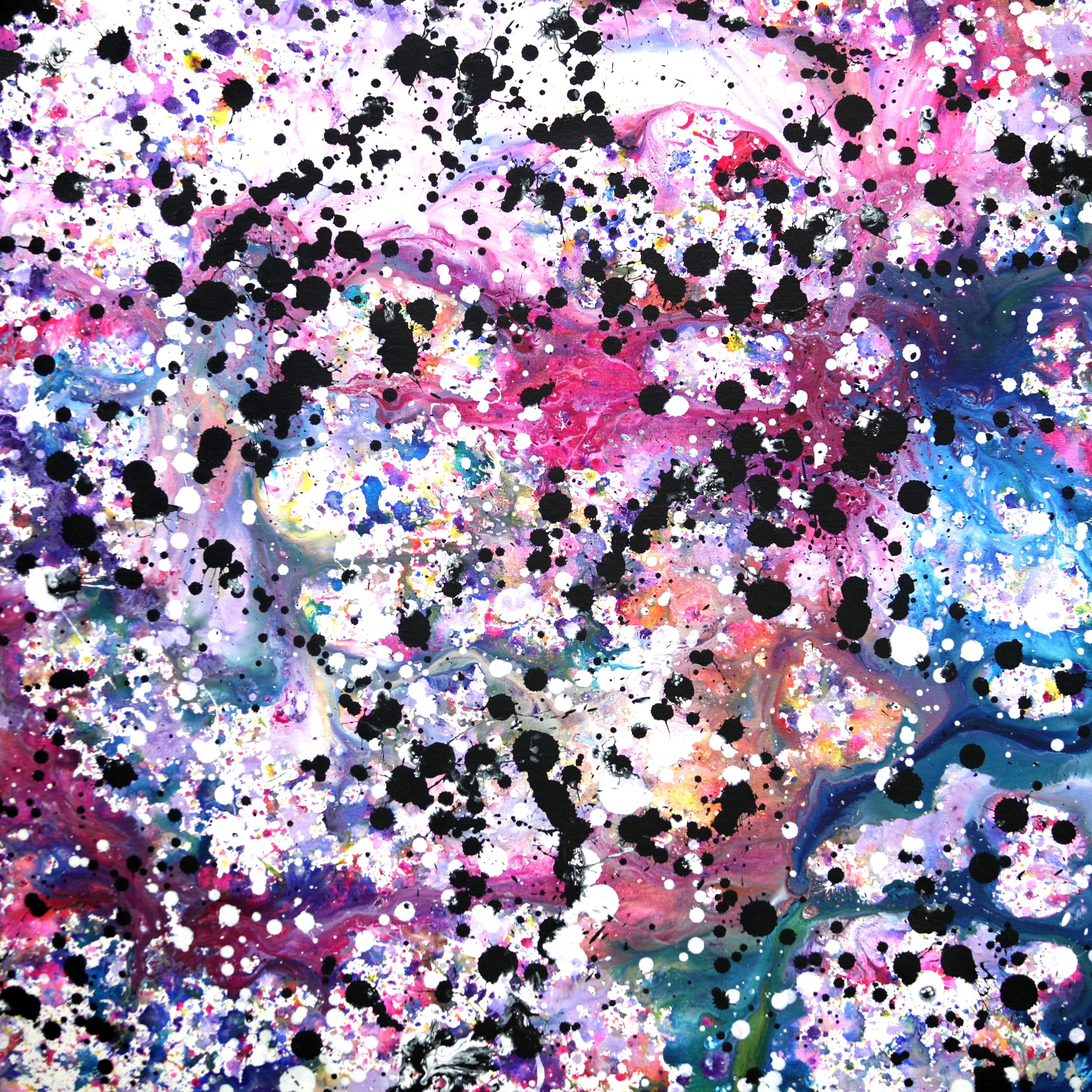Cosmic Journey - Purple Interior Painting by Estelle Asmodelle