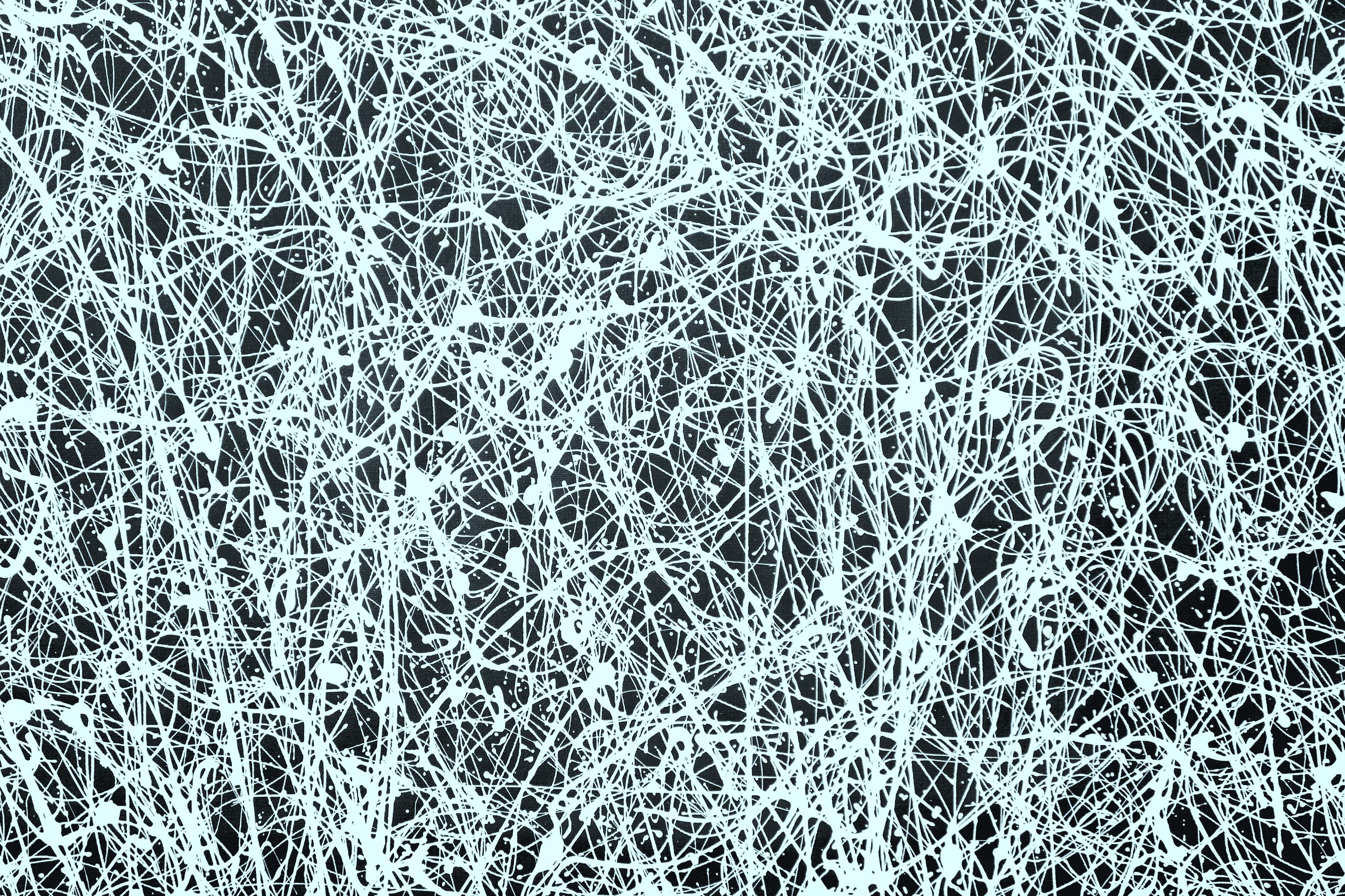 Kosmisches Netz (Abstrakter Expressionismus), Painting, von Estelle Asmodelle