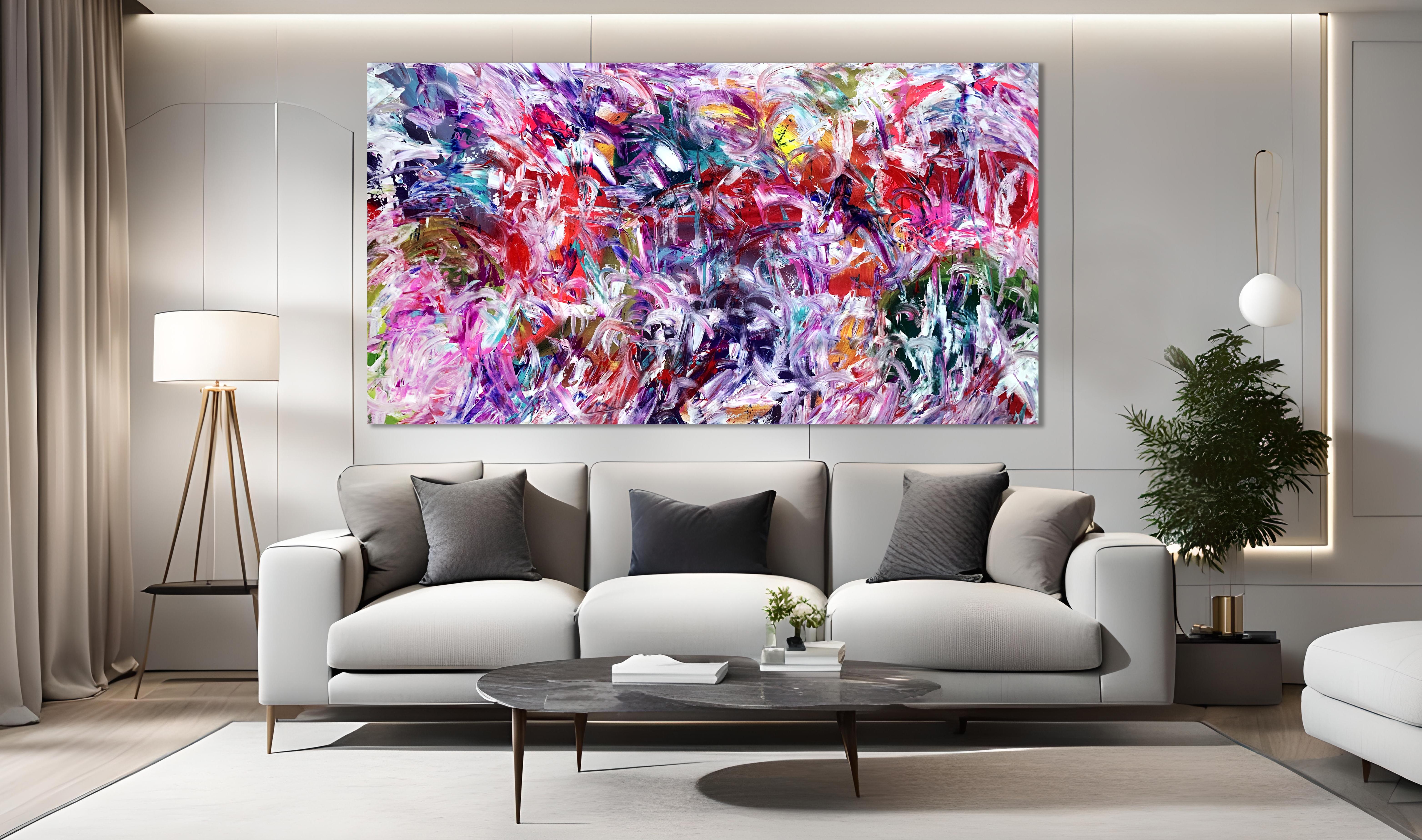 Fine Articulation - Abstract Expressionist Painting by Estelle Asmodelle