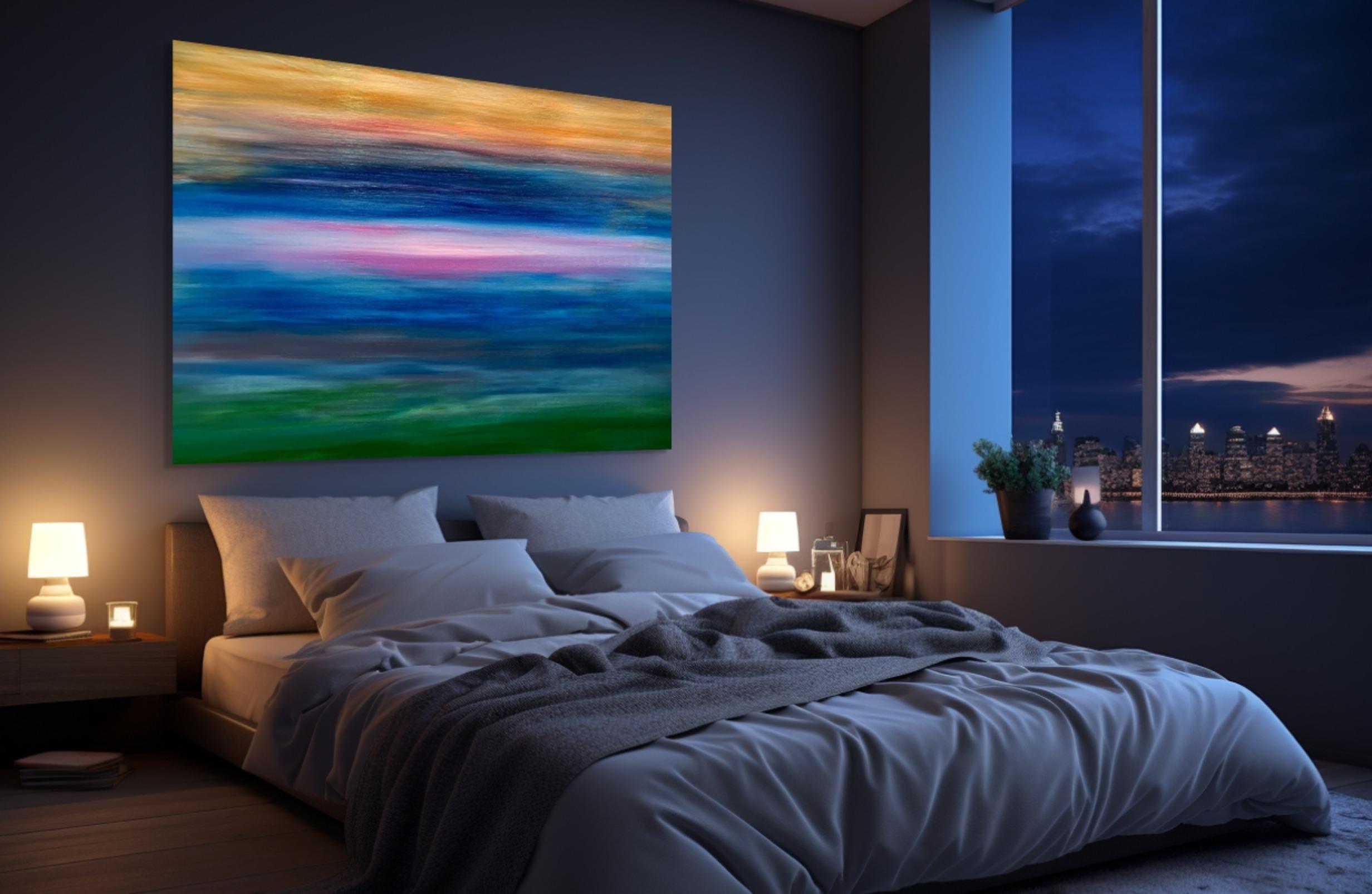 Horizon Light - Painting by Estelle Asmodelle