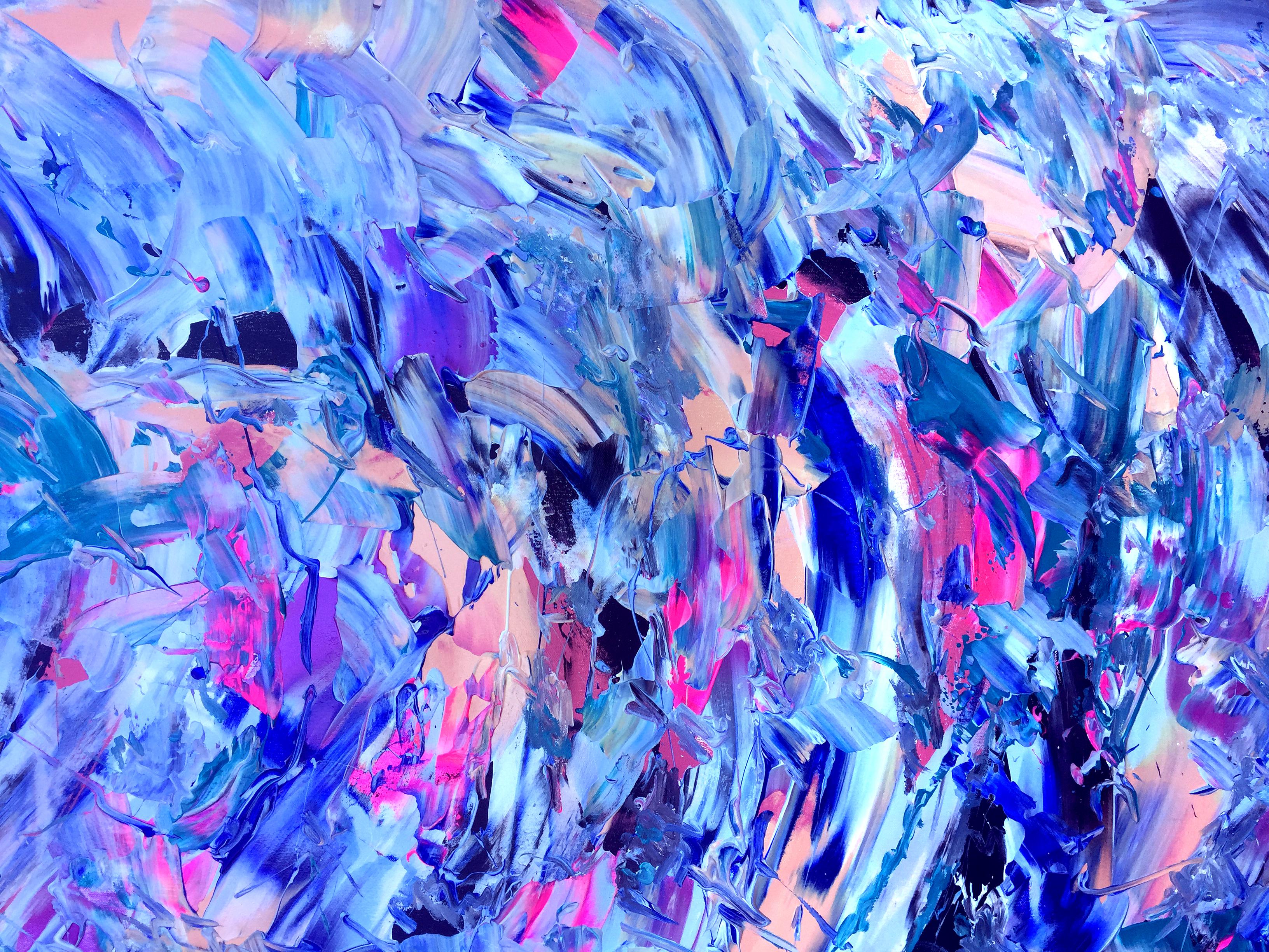 In Motion - Abstract Expressionist Painting by Estelle Asmodelle