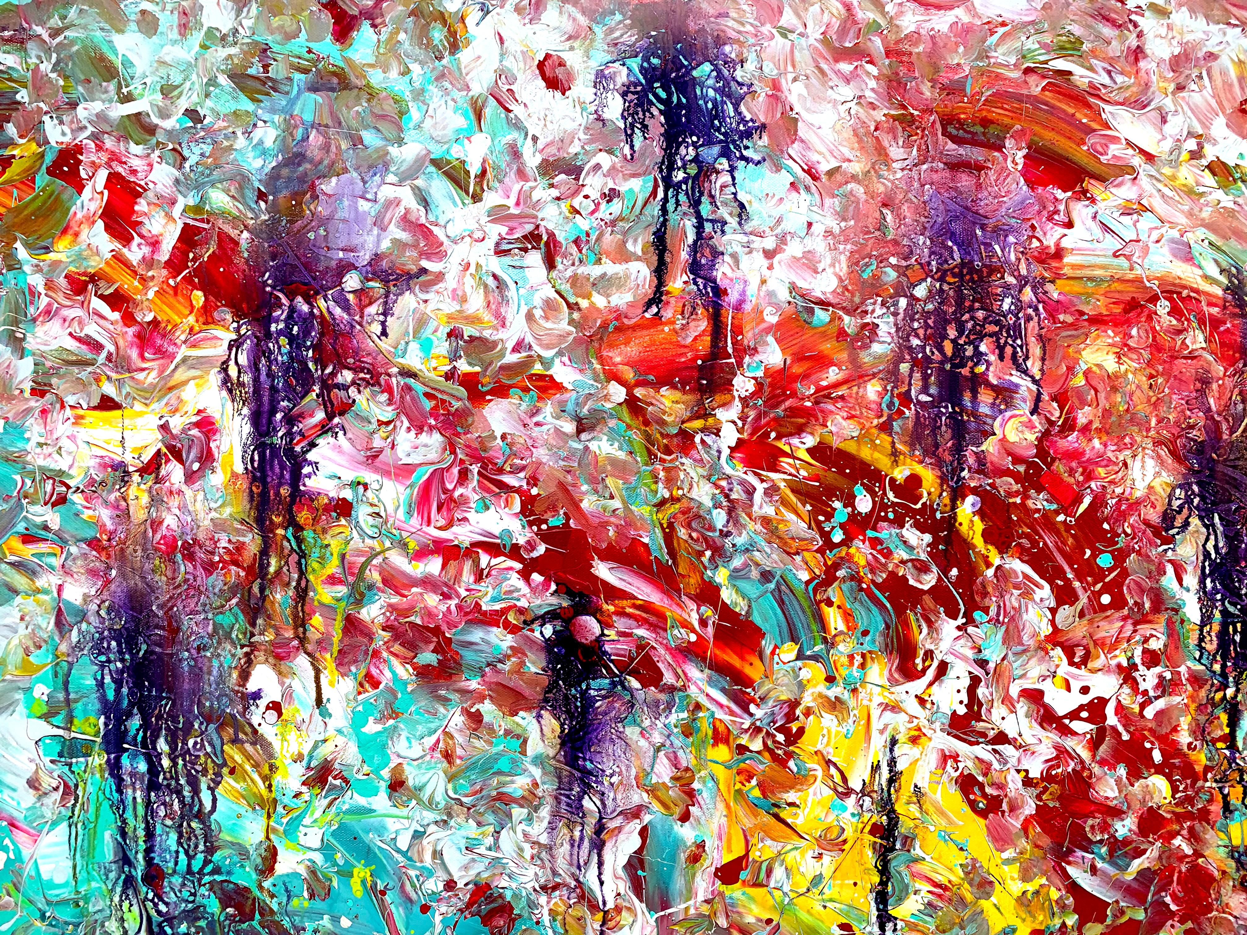 Infusing Retrospection - Abstract Expressionist Painting by Estelle Asmodelle