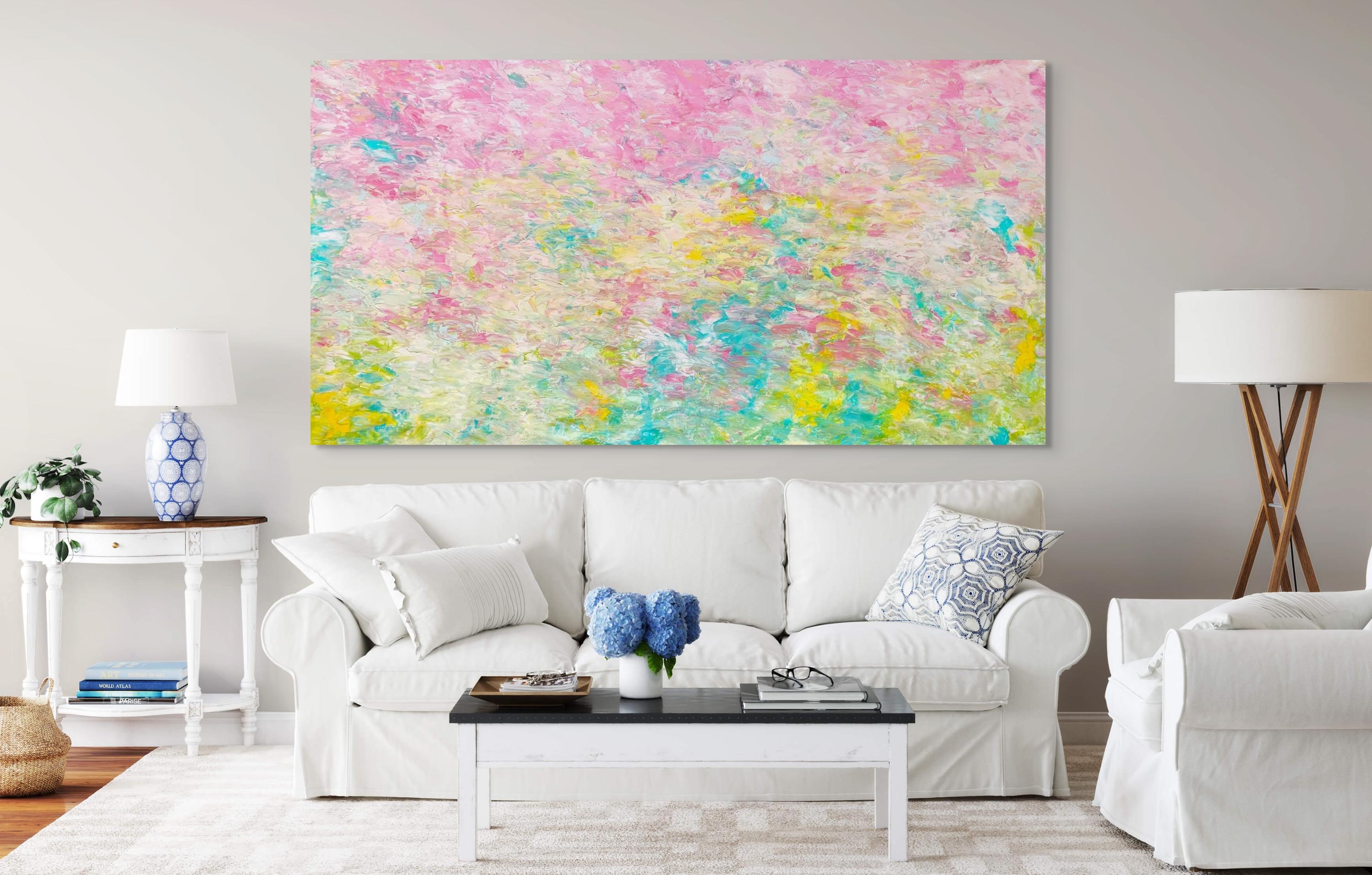Lollipop Feeling - Abstract Expressionist Painting by Estelle Asmodelle