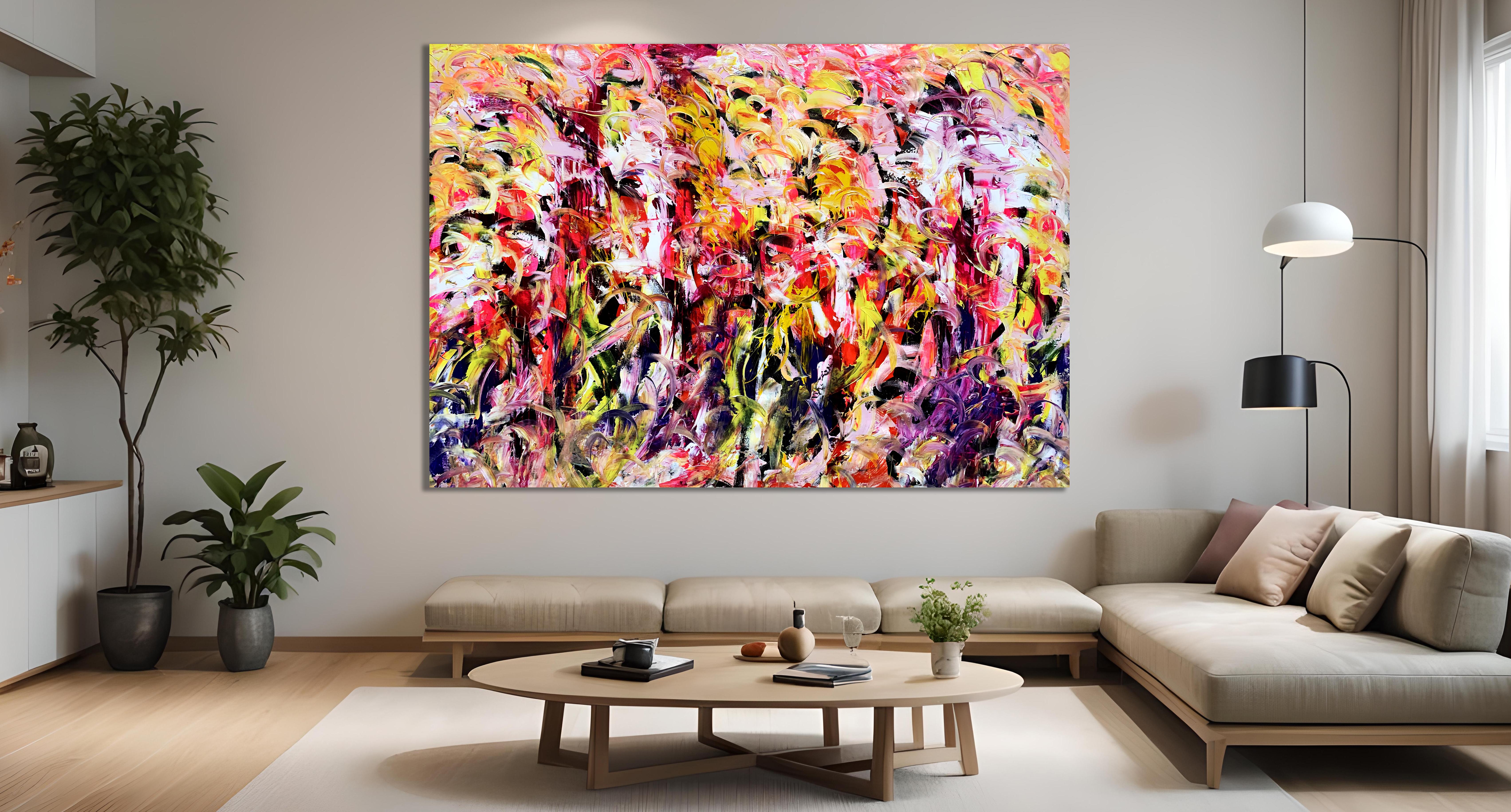 Nebulous Symbolism - Abstract Expressionist Painting by Estelle Asmodelle