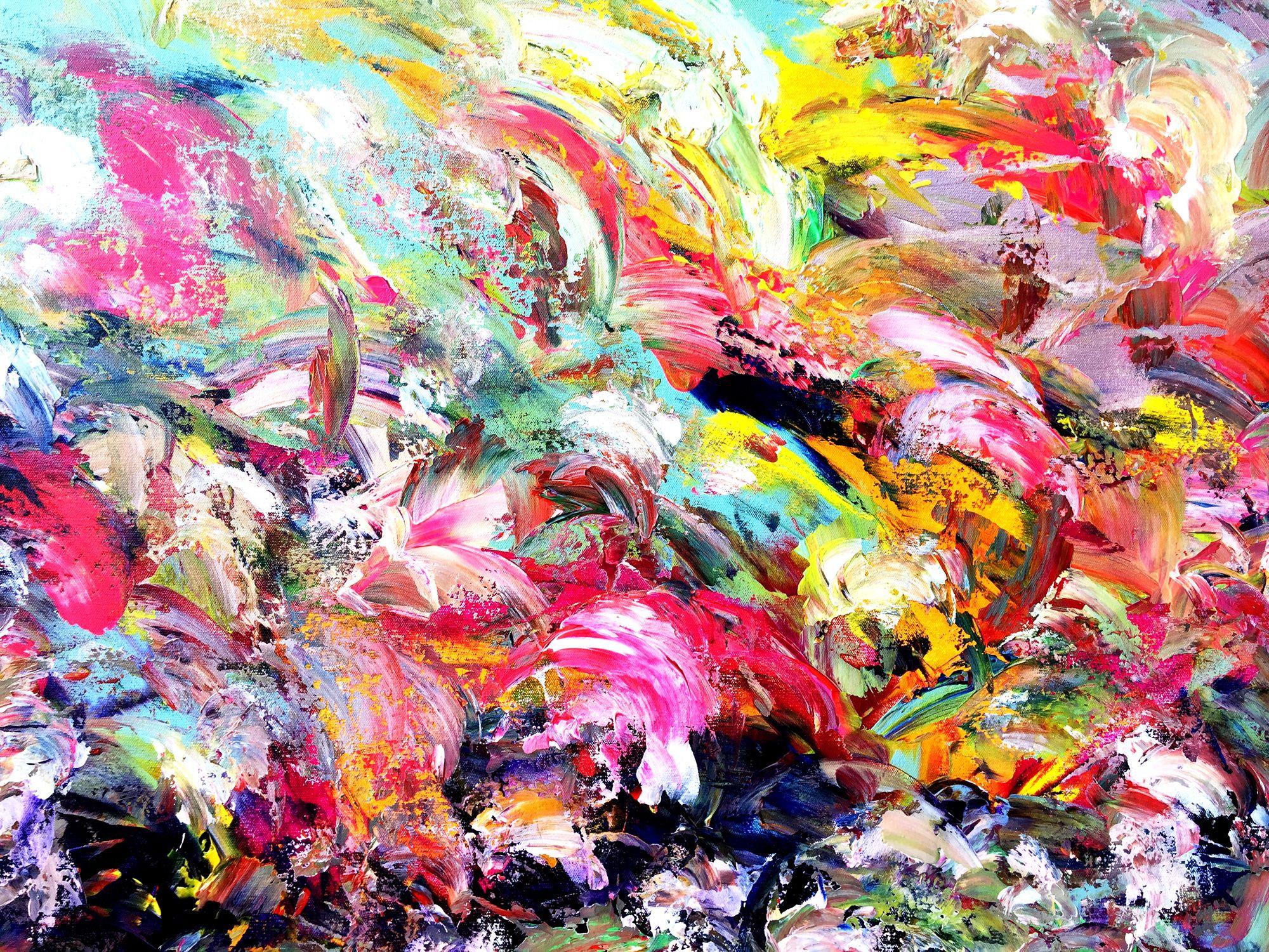 Numero 75, Pittura, Acrilico su tela - Painting Espressionismo astratto di Estelle Asmodelle