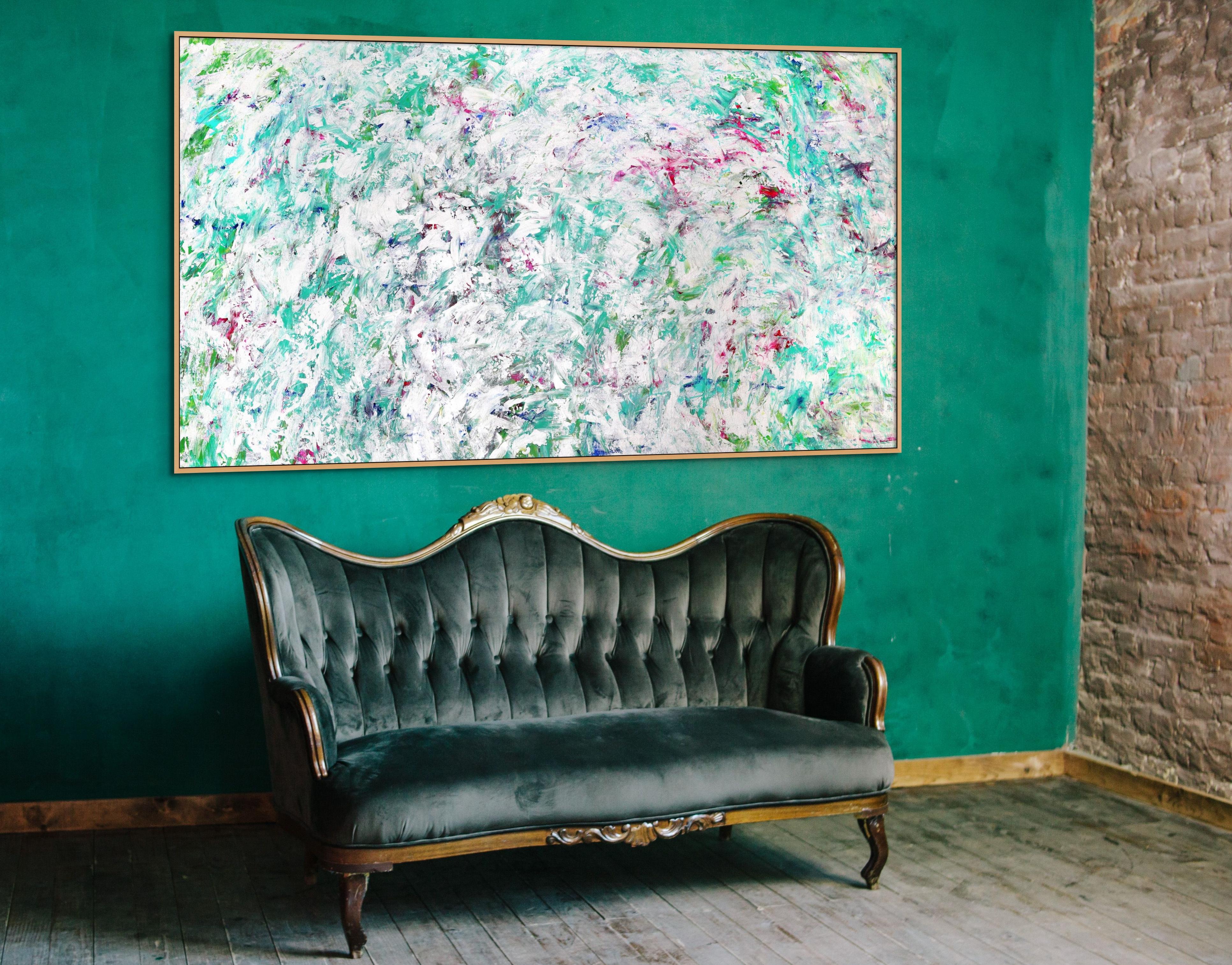 Perlenparadies (Abstrakter Expressionismus), Painting, von Estelle Asmodelle