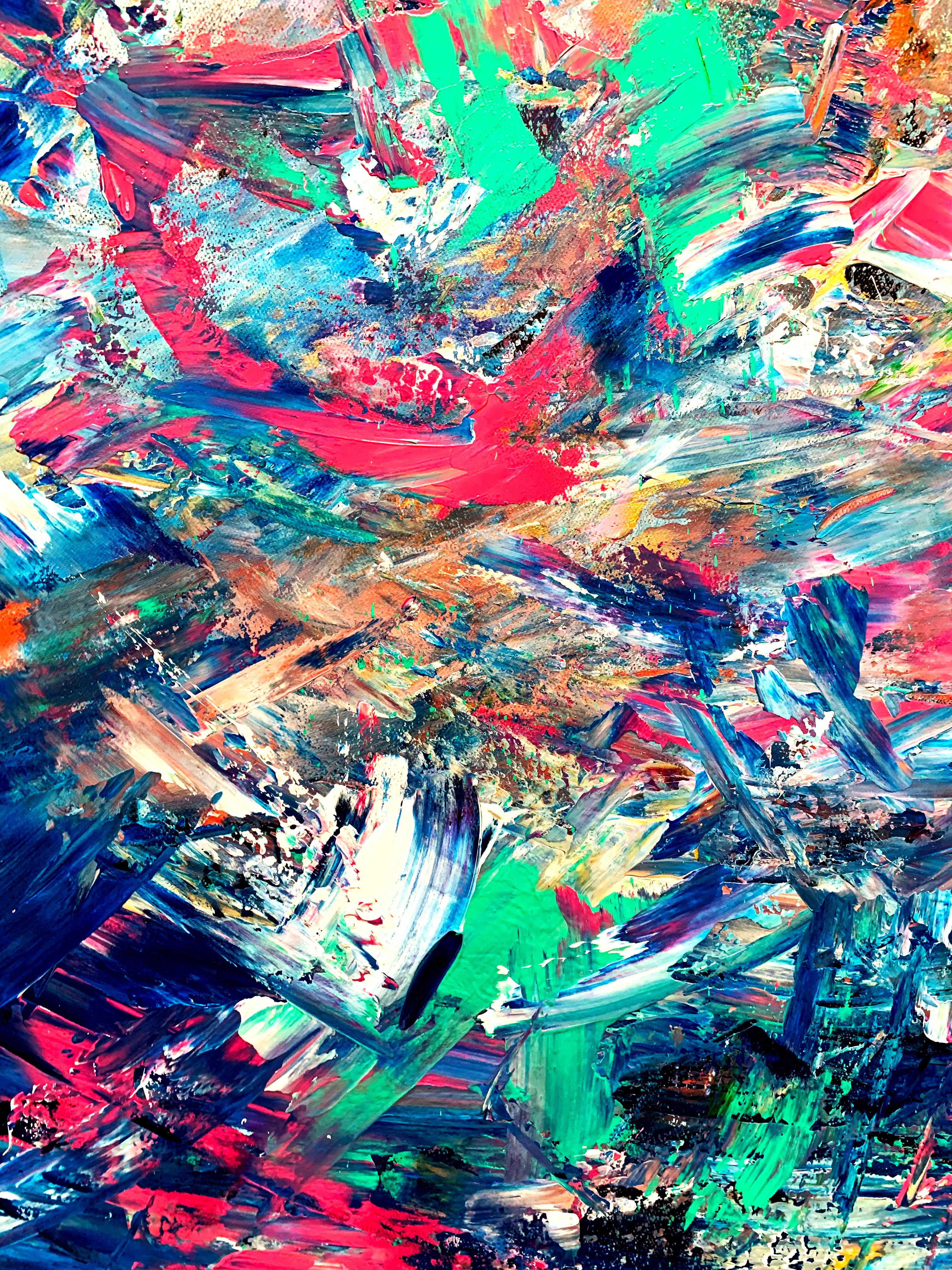 Rebirthing Eye - Abstract Expressionist Painting by Estelle Asmodelle