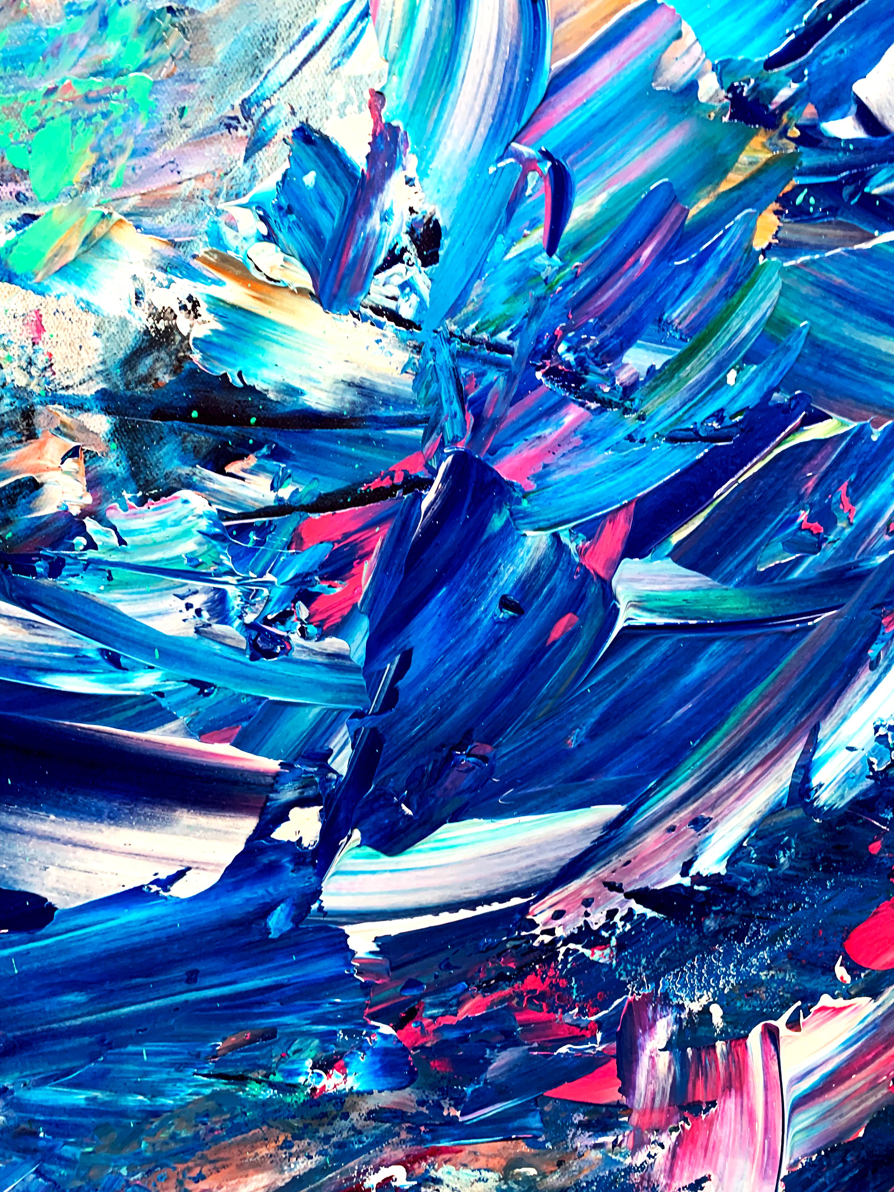 Rebirthing Eye - Blue Interior Painting by Estelle Asmodelle