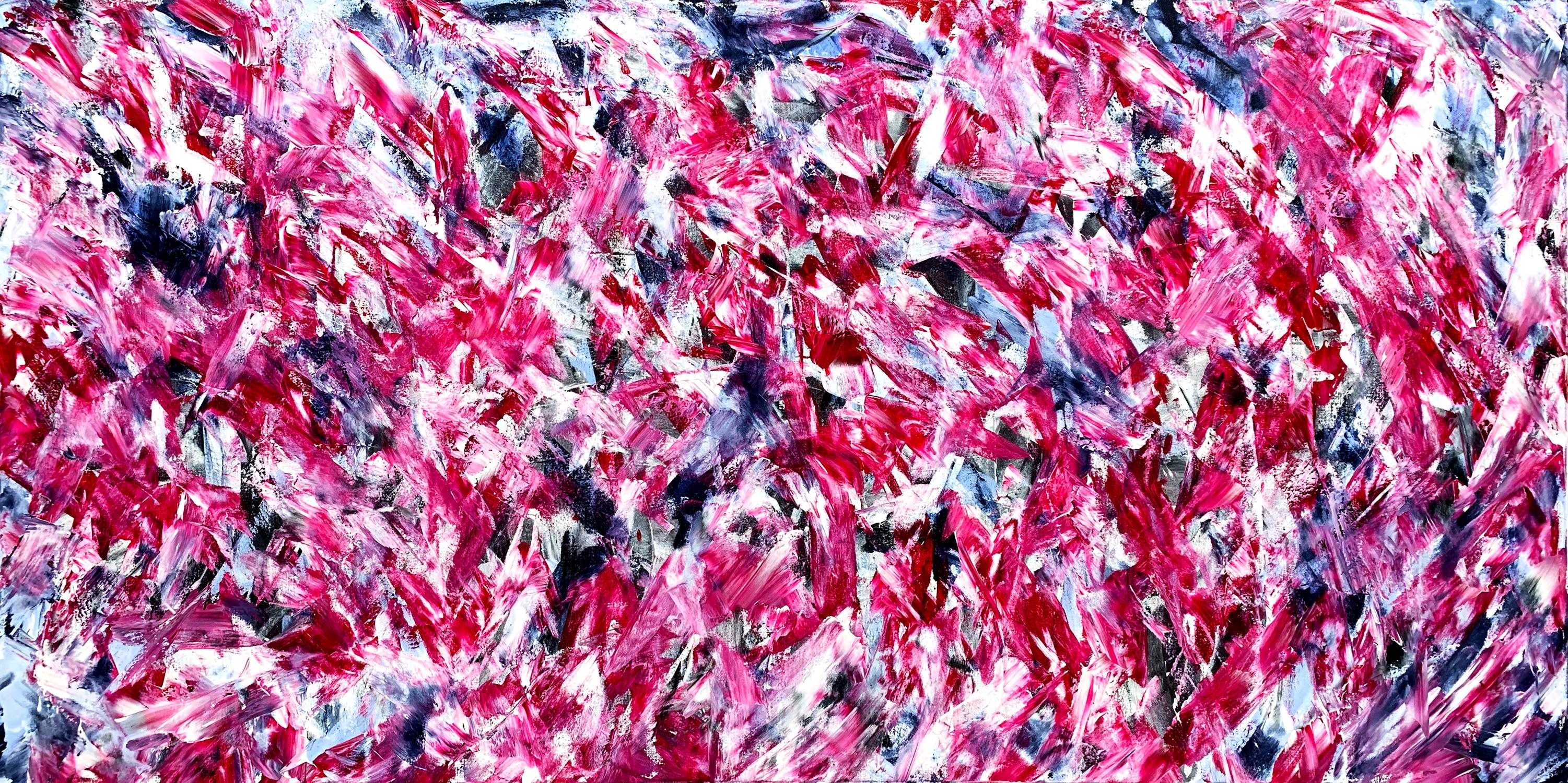 Estelle Asmodelle Abstract Painting - Red Concealment