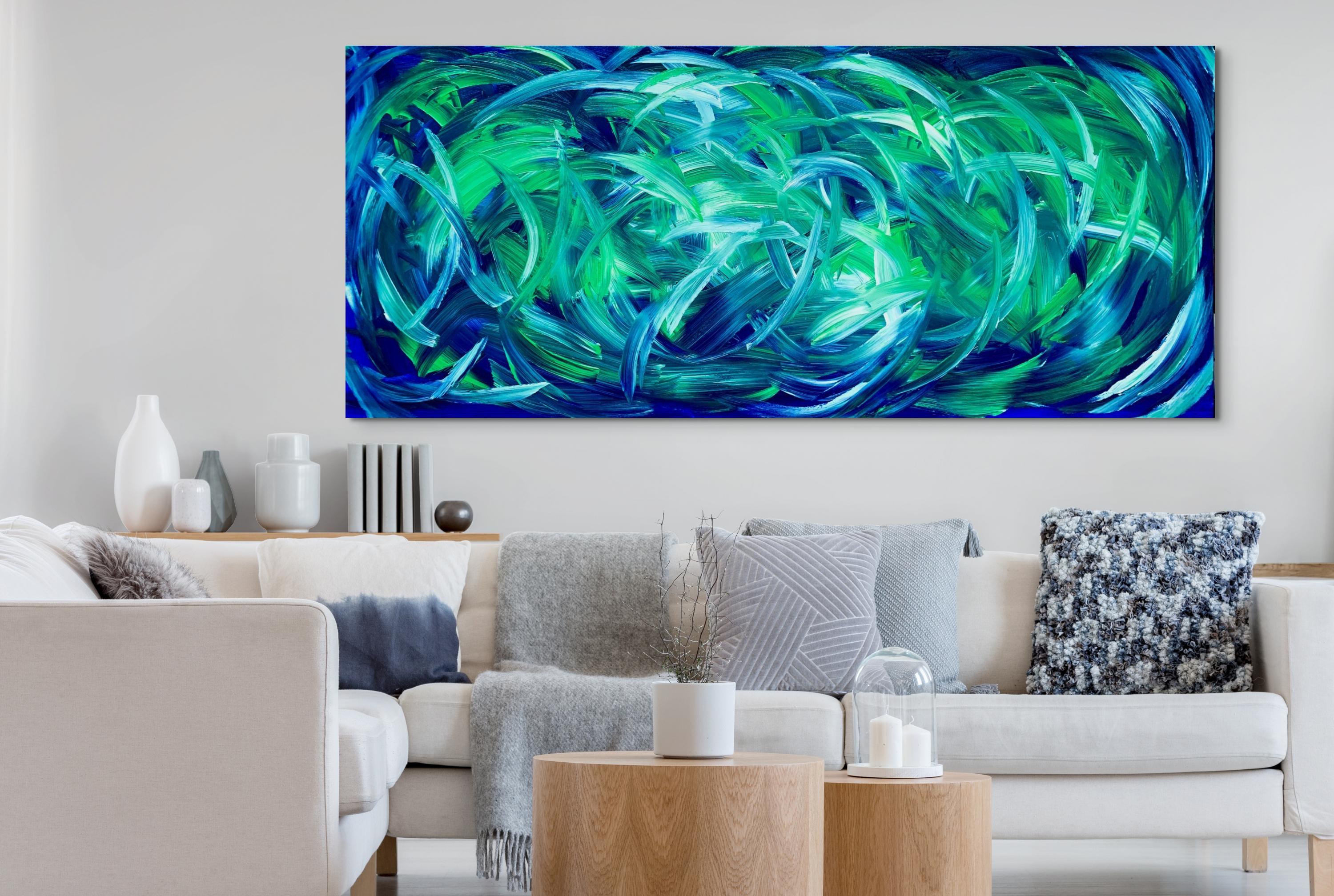 Reef Harmony - Abstract Expressionist Painting by Estelle Asmodelle