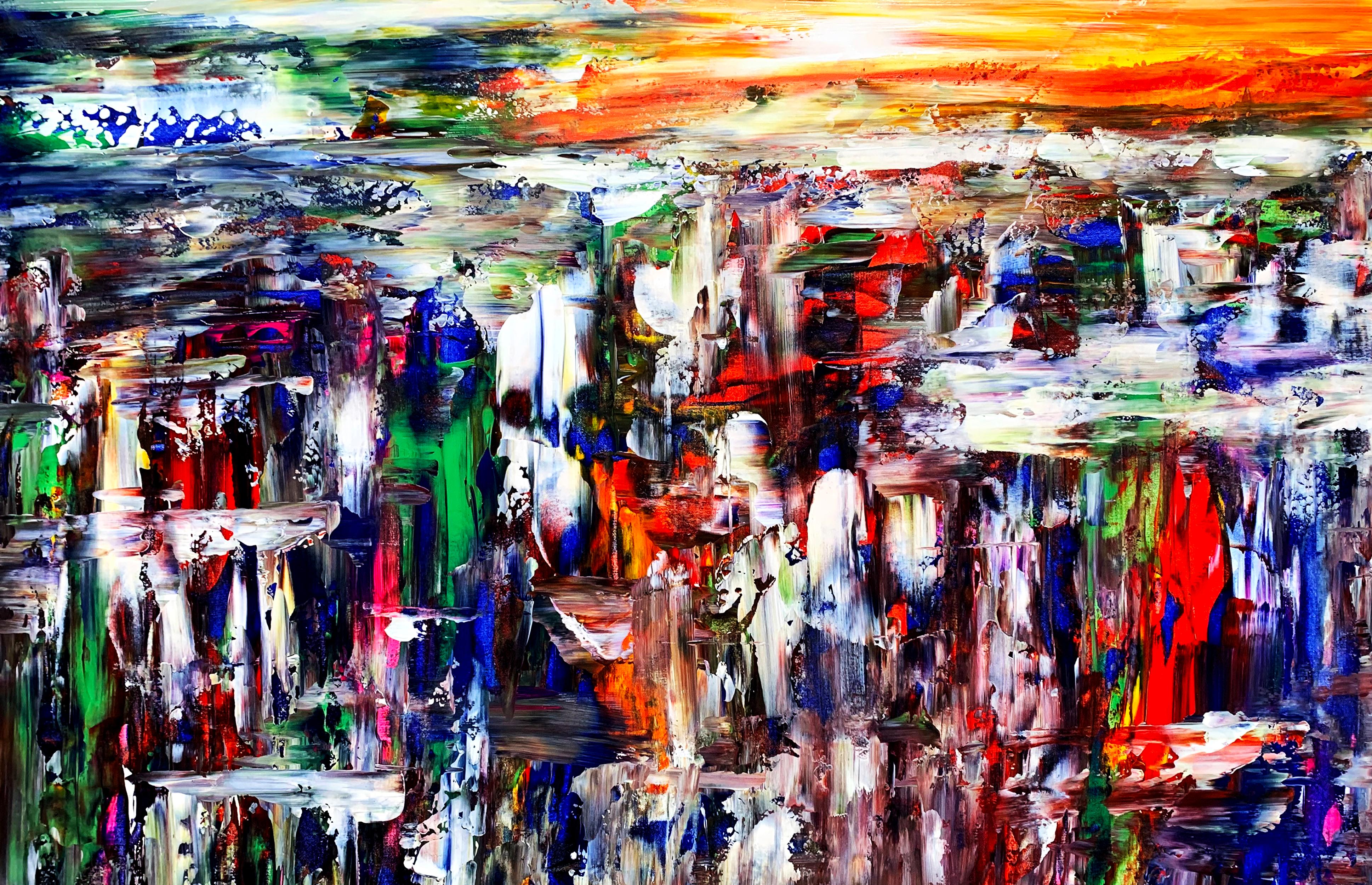 Estelle Asmodelle Abstract Painting - Sunset Osaka