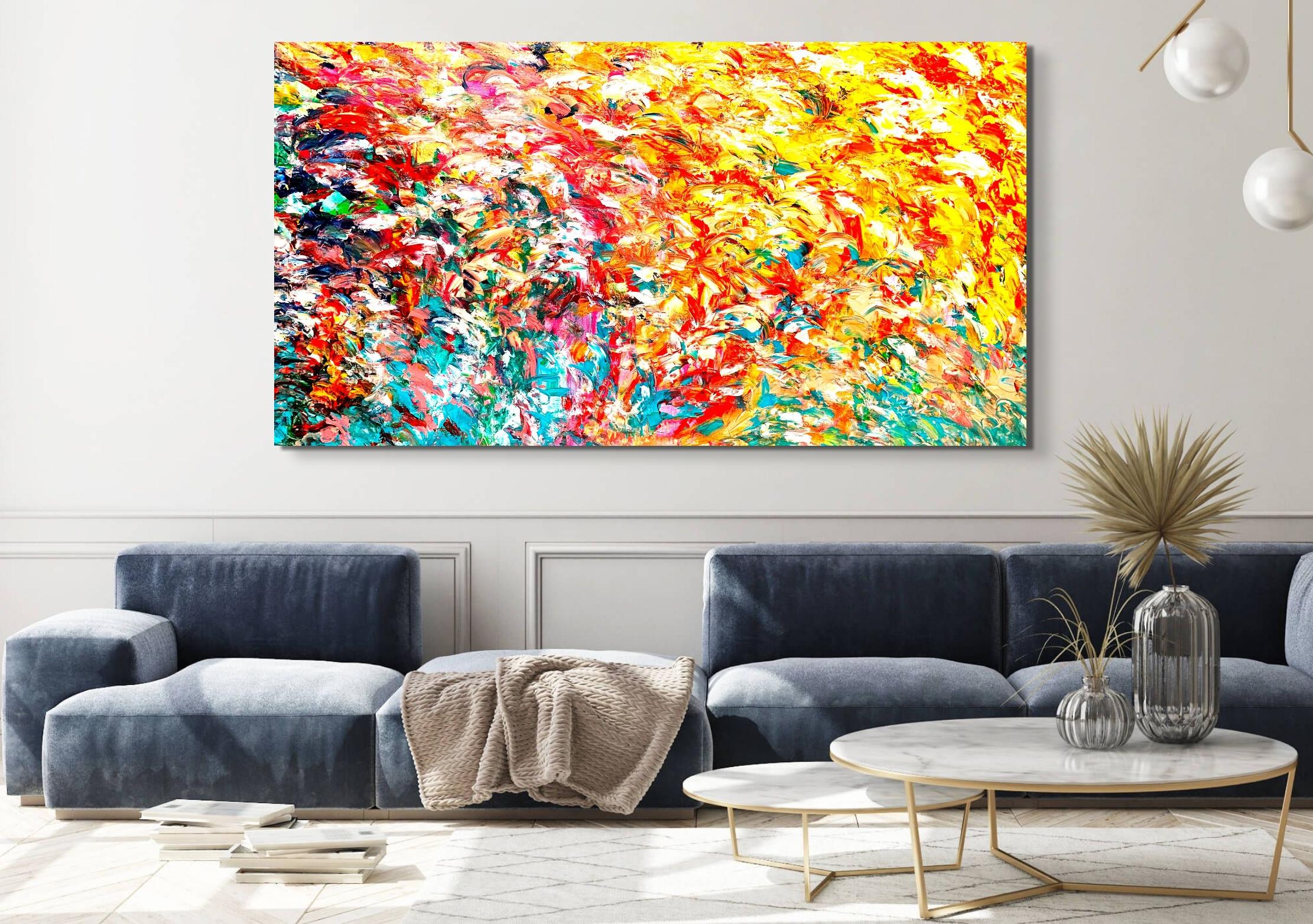 Transitional Interplay - Abstract Expressionist Painting by Estelle Asmodelle