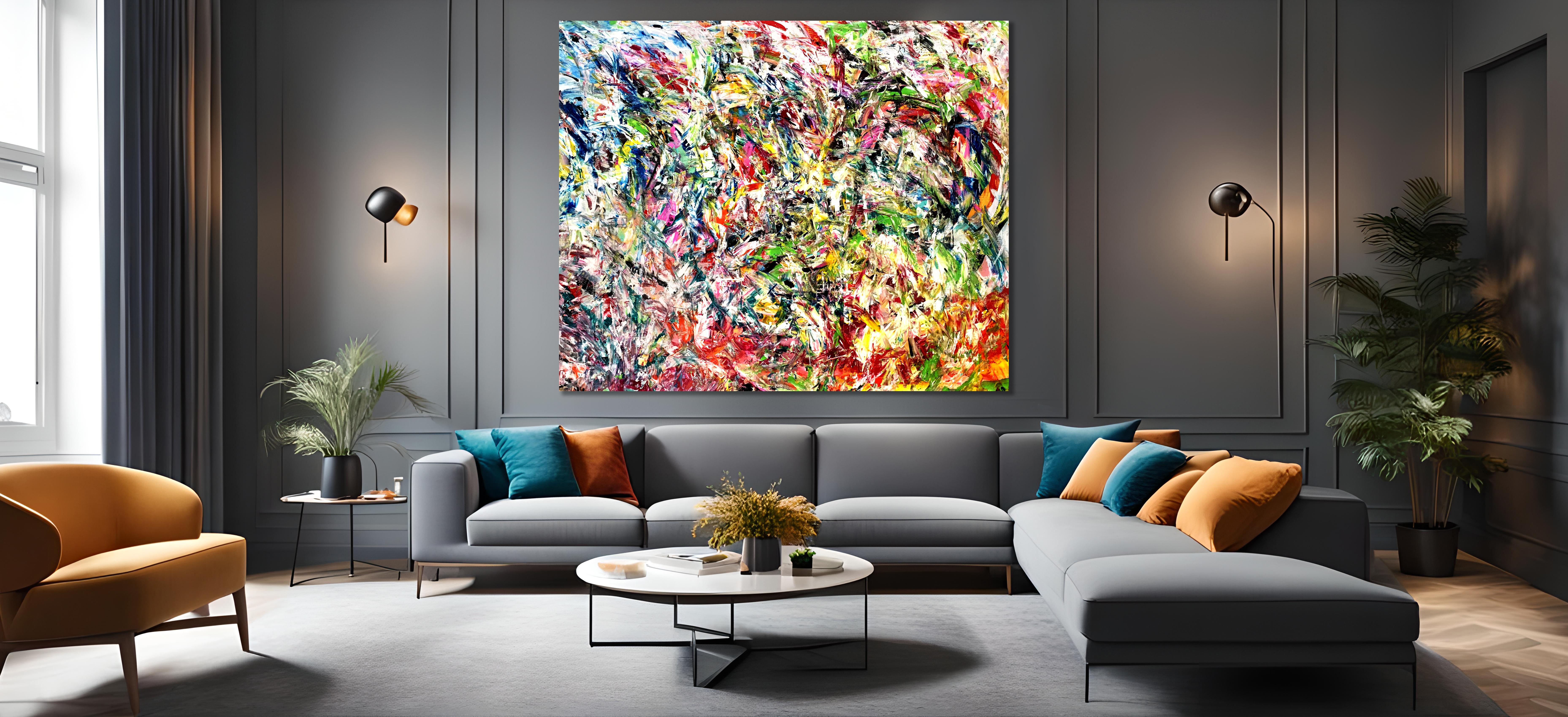 Sin título 88 - Painting Expresionismo abstracto de Estelle Asmodelle