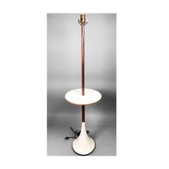Estelle & Erwine Laverne Originals Modern Rosewood Lamp Table Floor White 1950s