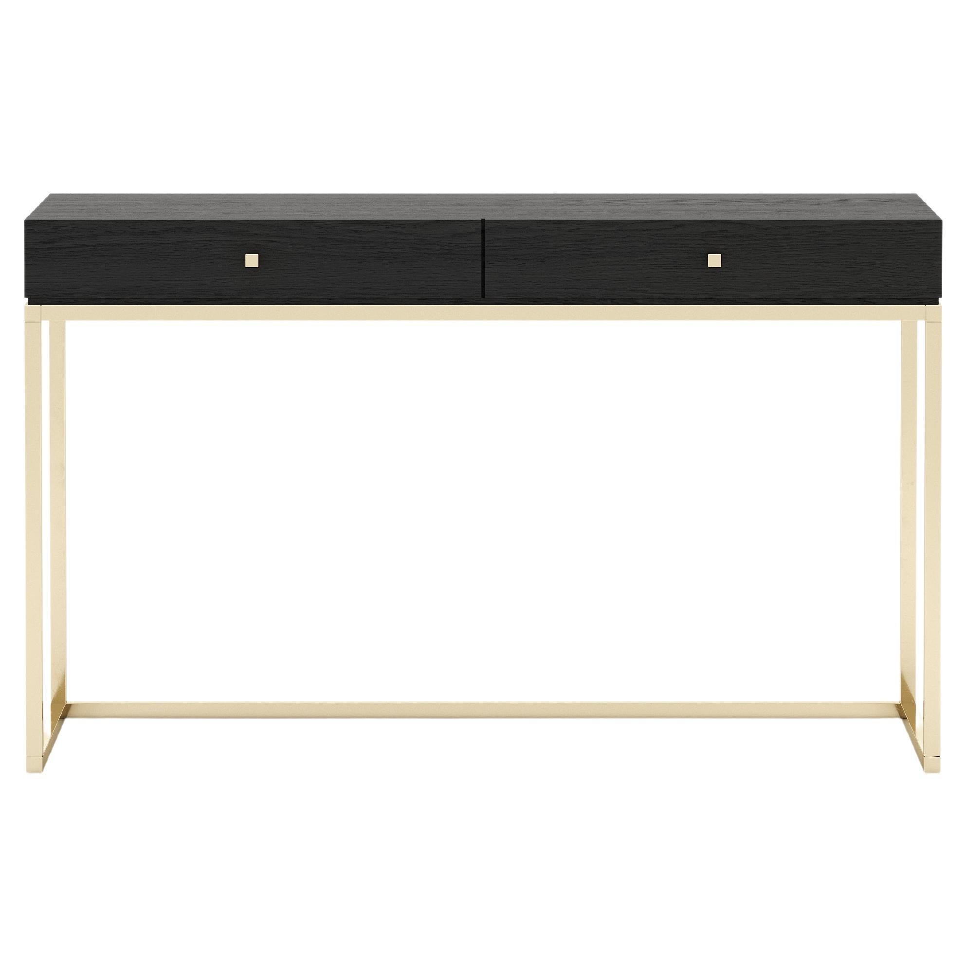 Contemporary Portuguese dressing table with customisable wood veneer For Sale