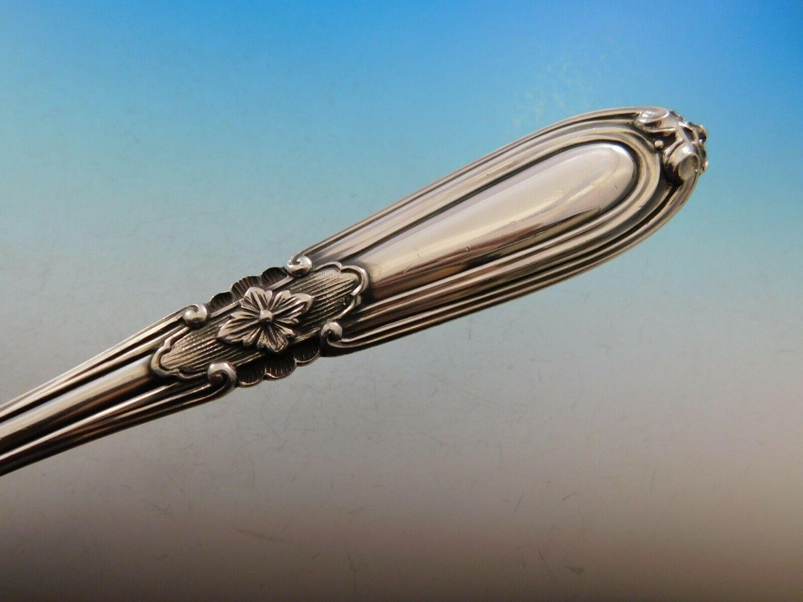 Esteval by Buccellati Italy Sterling Silver Vegetable Serving Spoon In Excellent Condition In Big Bend, WI