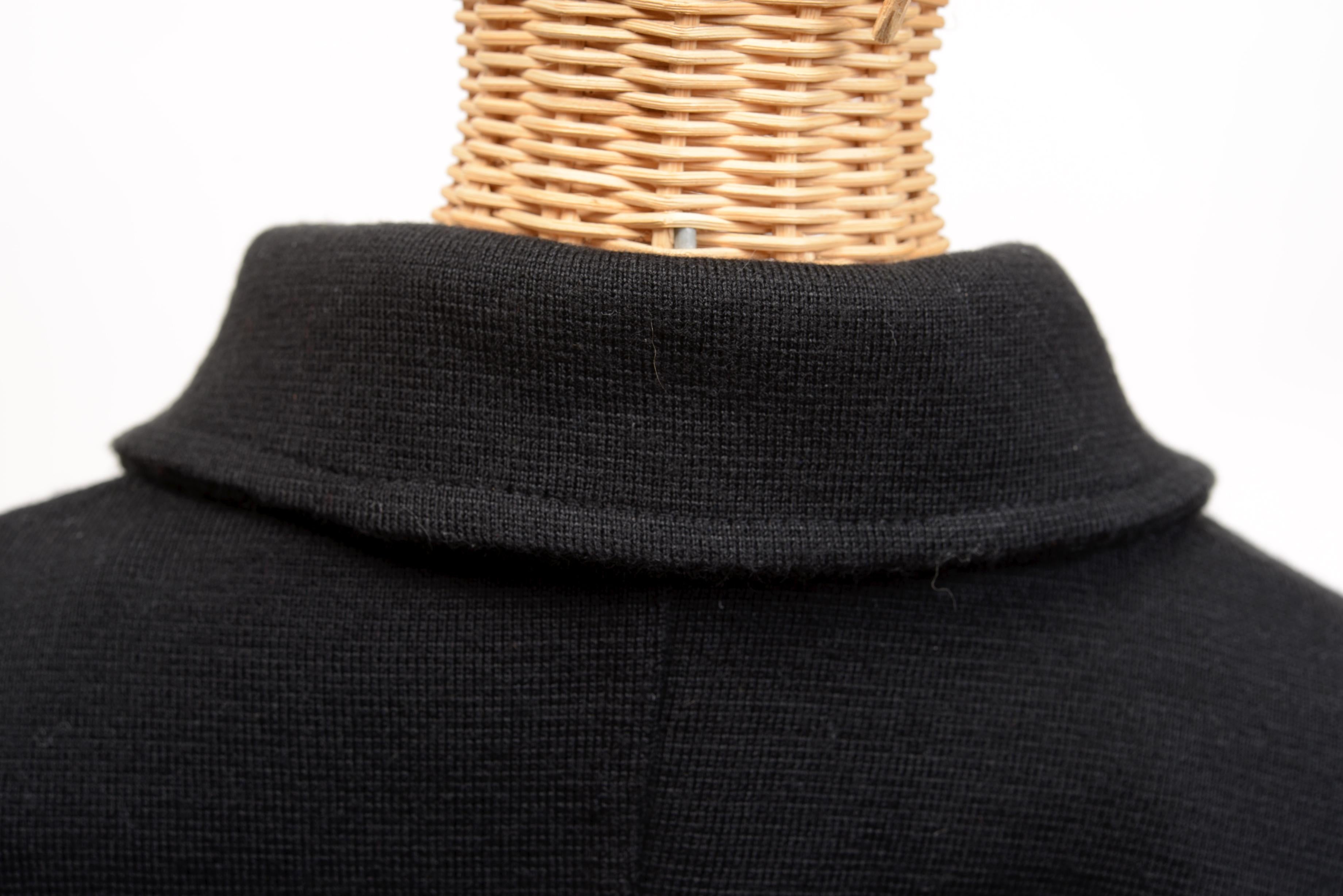 Black Esteve Sitamurt Merino Wool Knit Jacket