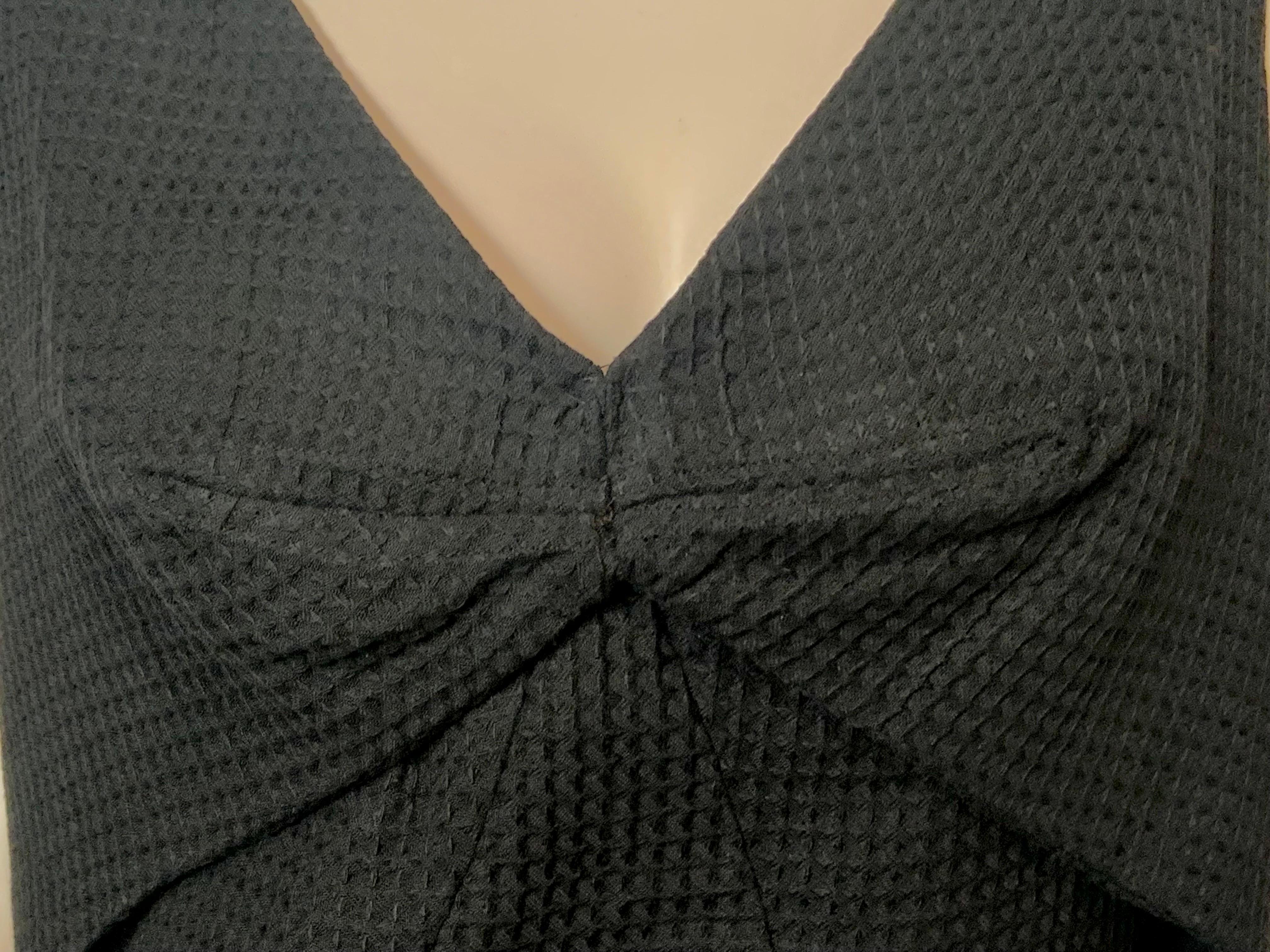 Women's Estevez Black Cotton Pique Dress For Sale