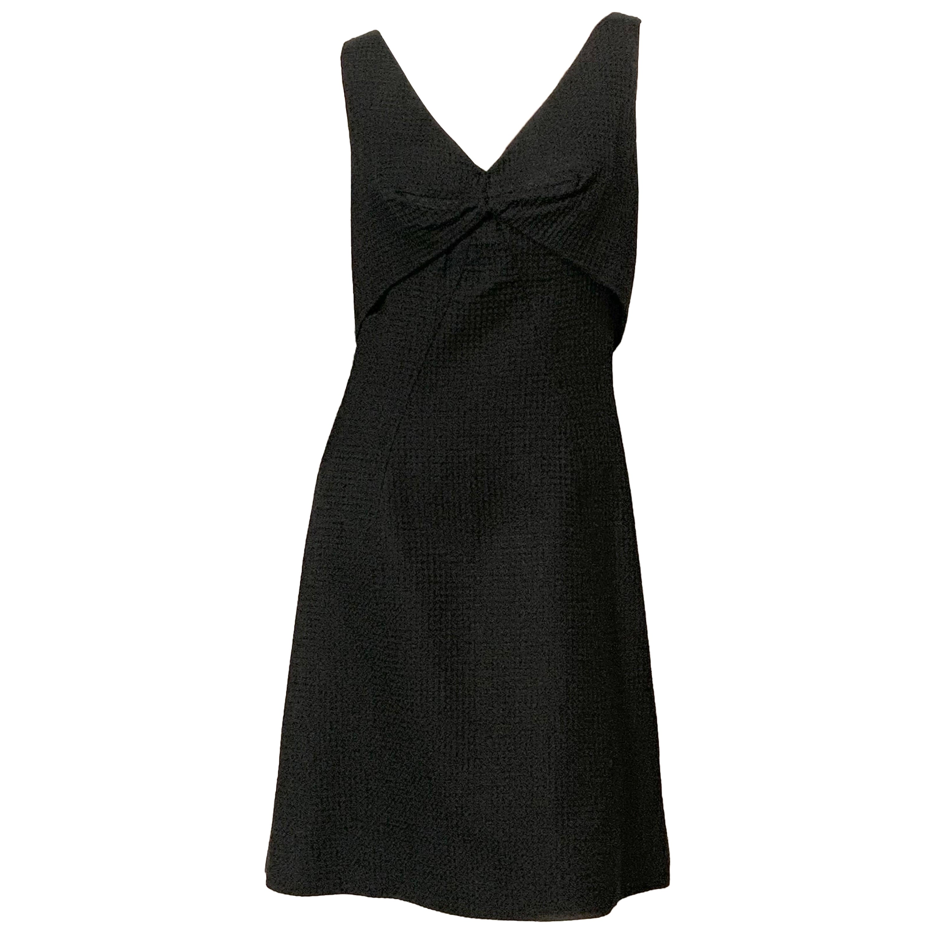 Estevez - Robe en piqué de coton noir
