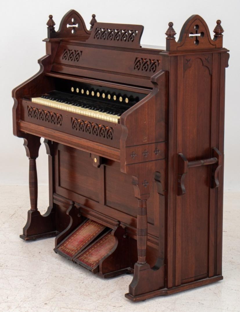 Estey Co. Gothic Revival Cottage Organ, 19th C 6