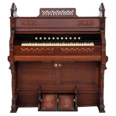 Antique Estey Co. Gothic Revival Cottage Organ, 19th C