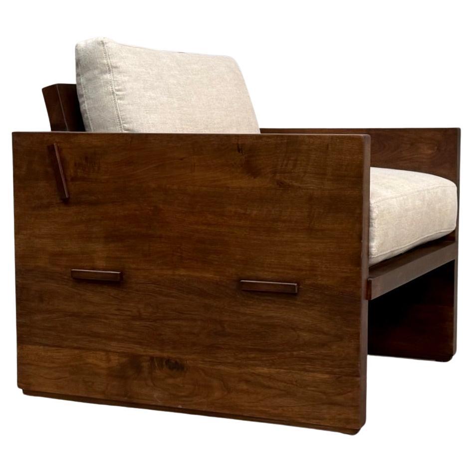 Esther Armchair in Walnut, Made to Order by Petersen Antiques For Sale