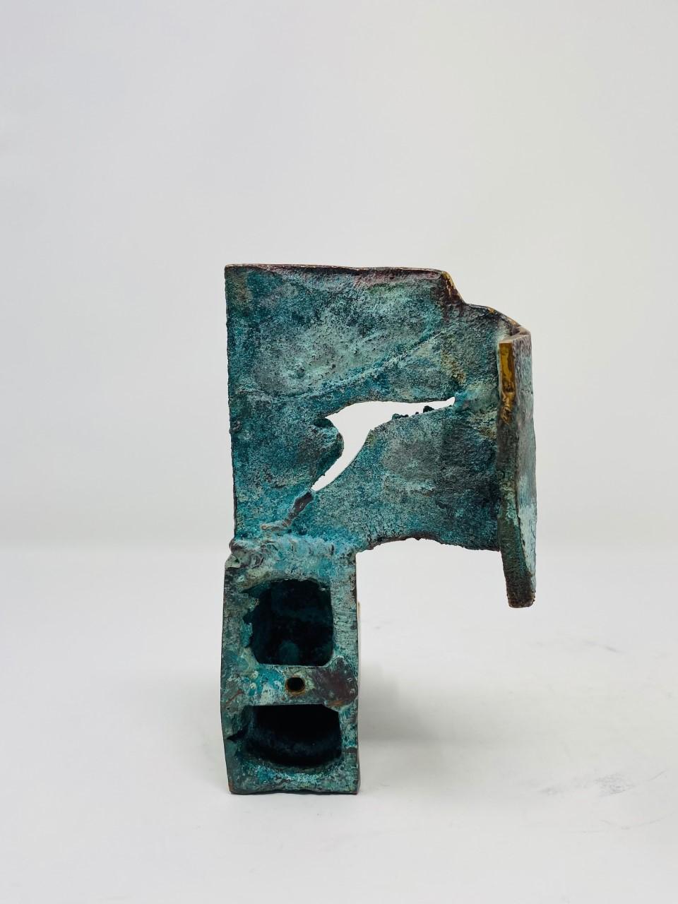 Esther Fuhrman Abstract Bronze Stairway Scupture '20th C.' In Good Condition For Sale In San Diego, CA