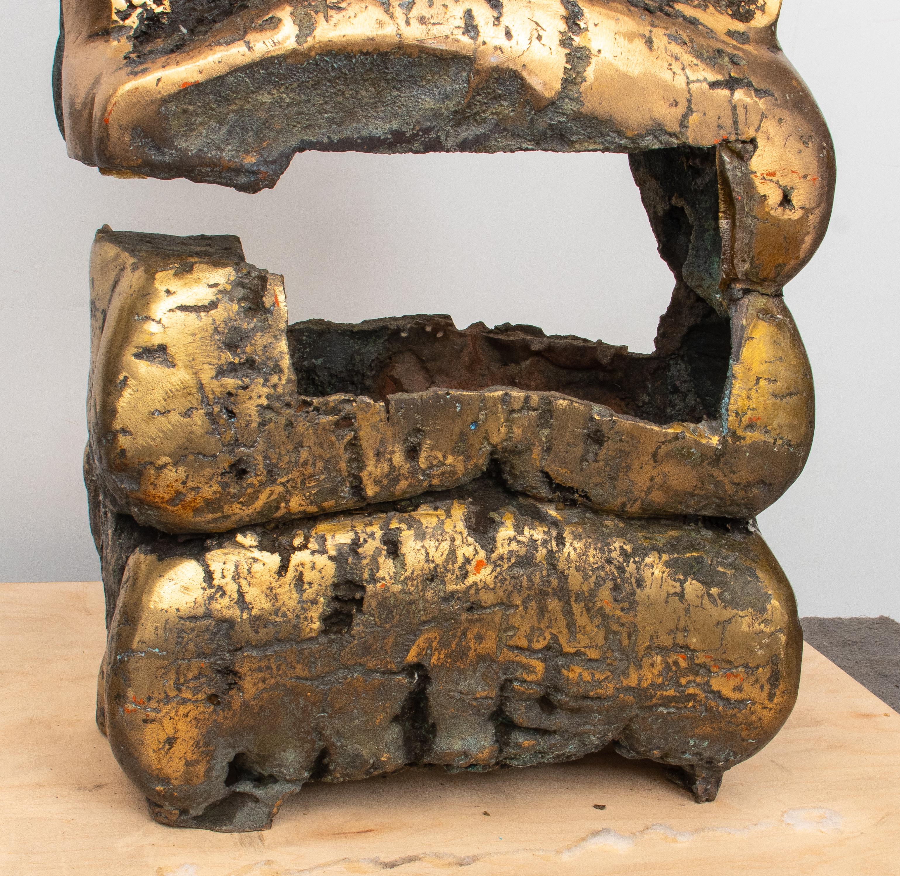 Esther Fuhrman Abstract Gilt Bronze Sculpture 5